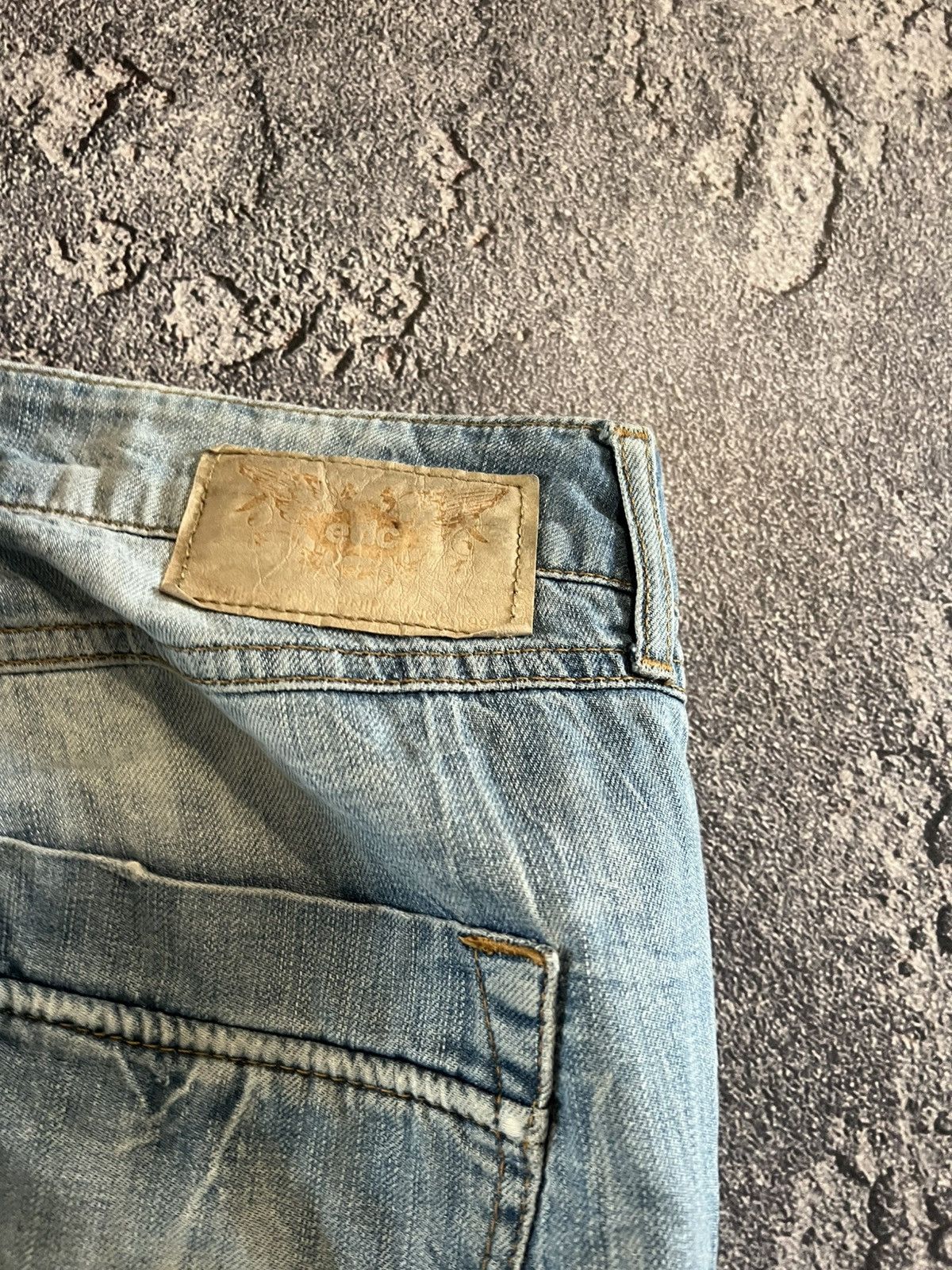 Japanese Brand SWAG Light Wash Flare Y2K Jeans / Archive Number Nine Style Size US 34 / EU 50 - 5 Thumbnail