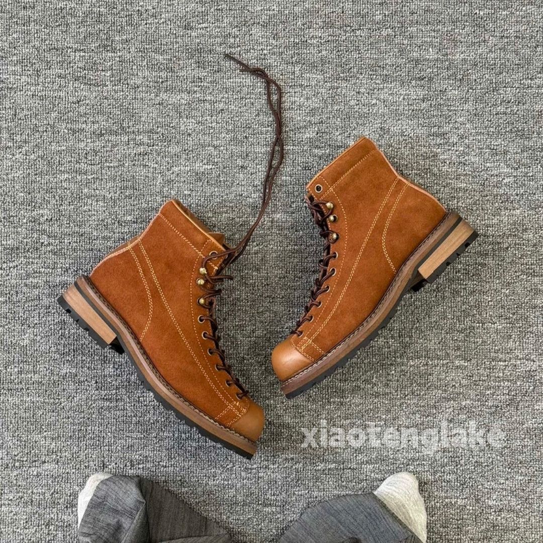 Vintage Unisex outdoor utility hiking biker workwear boots shoes Size US 10 / EU 43 - 1 Thumbnail