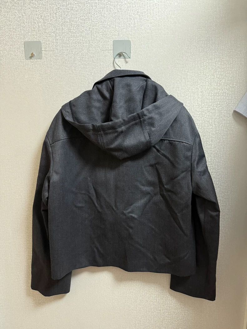 Loewe Loewe Gray Anagram Wool Hooded Zipper Parka Size US S / EU 44-46 / 1 - 2 Thumbnail