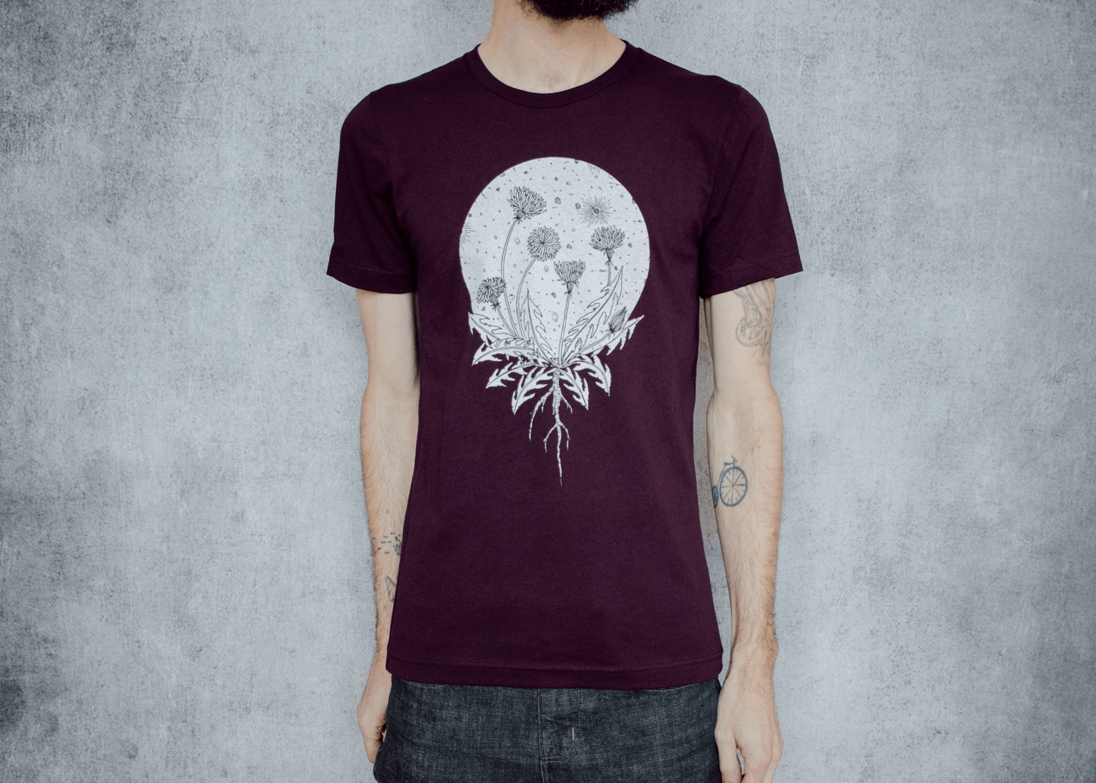 Designer × Rap Tees × Vintage Wishing Moon Plum Unisex T-Shirt Size US M / EU 48-50 / 2 - 5 Thumbnail