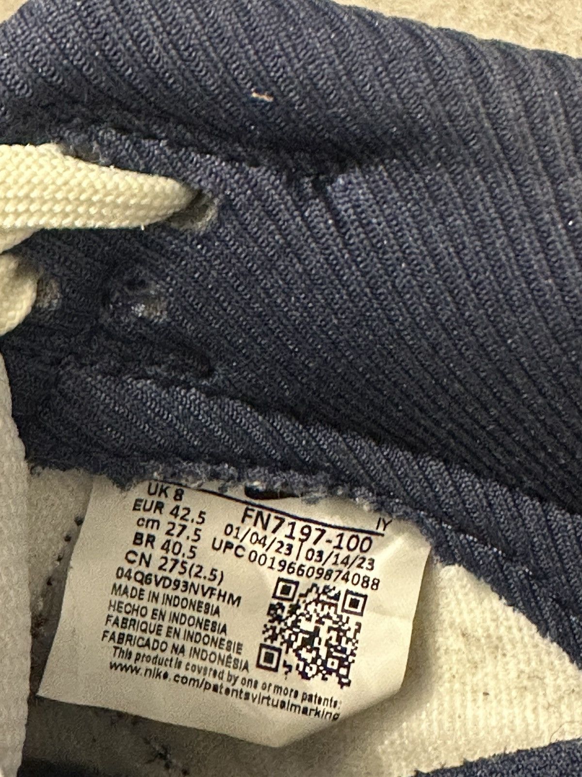 Nike Nike dunk navy blue Size US 9.5 / EU 42-43 - 10 Thumbnail