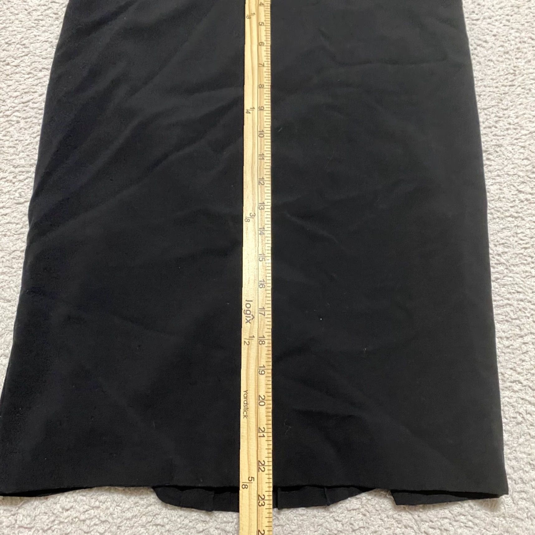 Norma Kamali VINTAGE Norma Kamali Womens Skirt sz 6 Solid Black Straight Pencil Career Work Business Size 28" / US 6 / IT 42 - 3 Thumbnail