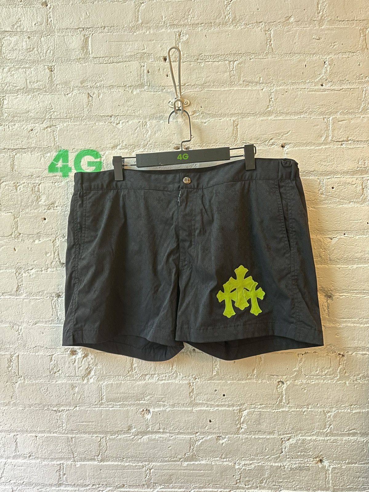 Chrome Hearts CHROME HEARTS XXL 1-1 4G GREEN PATCH SHORTS Size US 38 / EU 54 - 6 Thumbnail