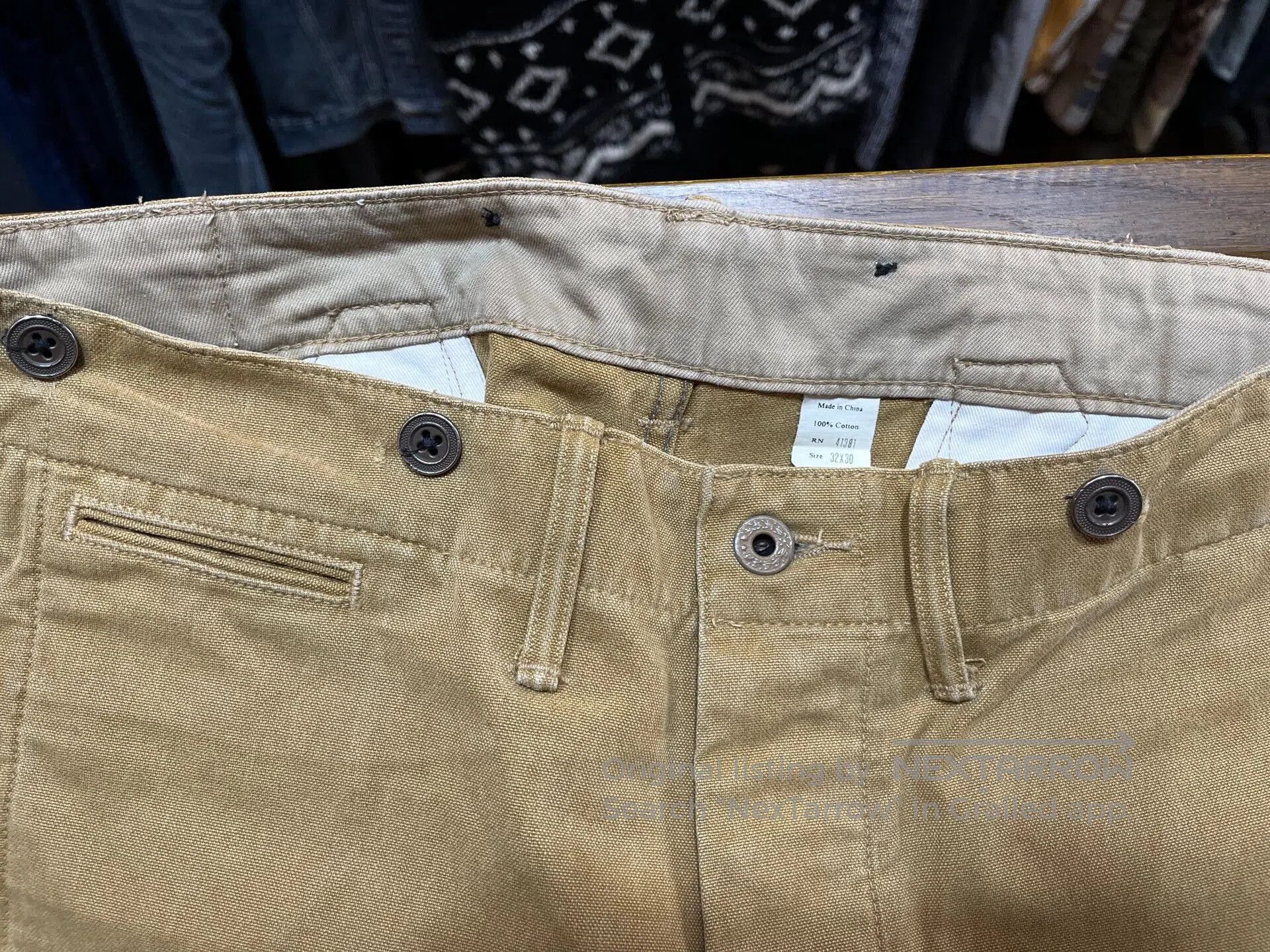 RRL Ralph Lauren vintage canvas work pants by Ralph Lauren. Size US 32 / EU 48 - 3 Thumbnail