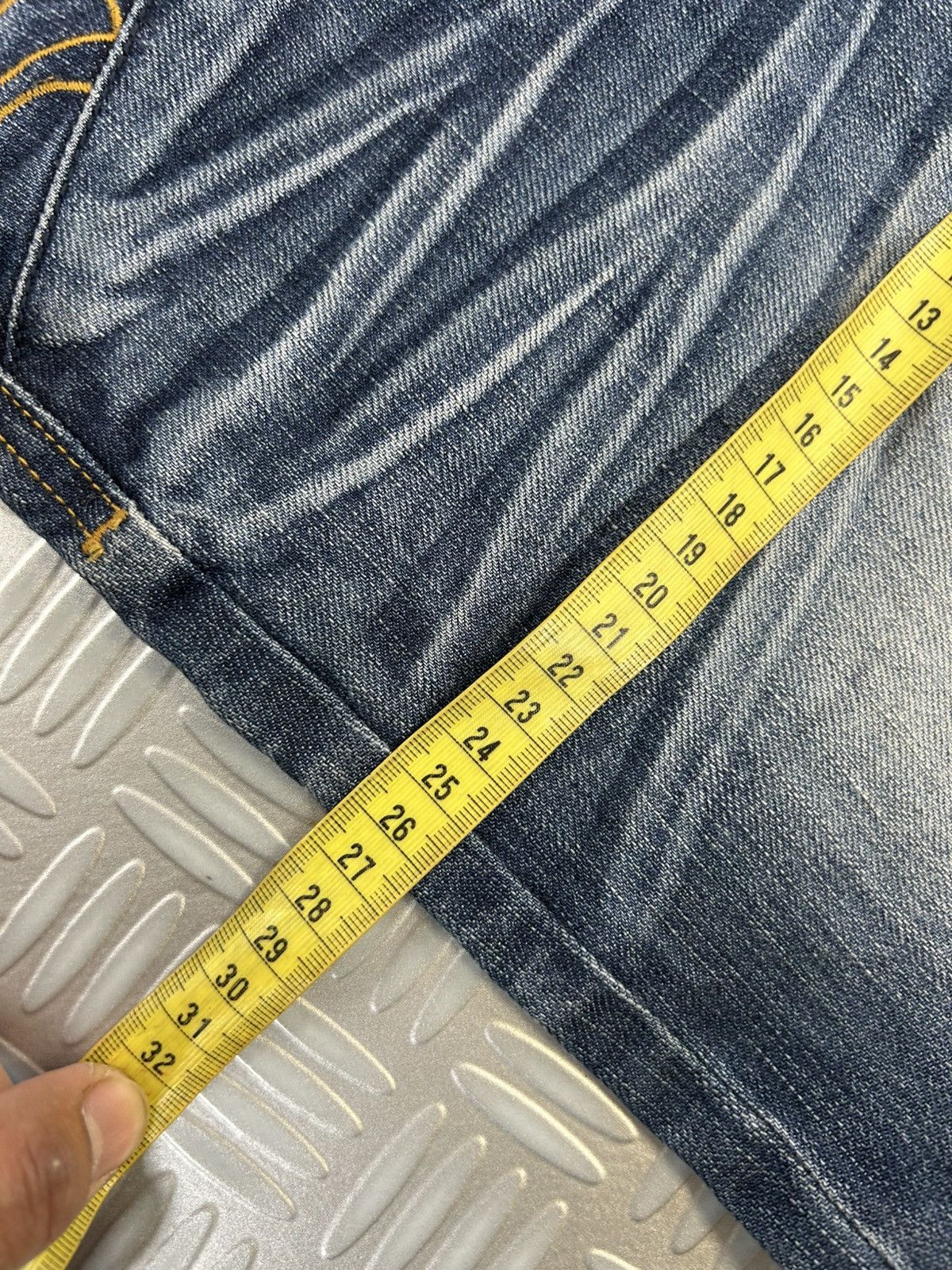 Japanese Brand × Jean × Vintage Japanese branded vintage jeans stone washed embroidered y2k Size US 28 / EU 44 - 12 Thumbnail