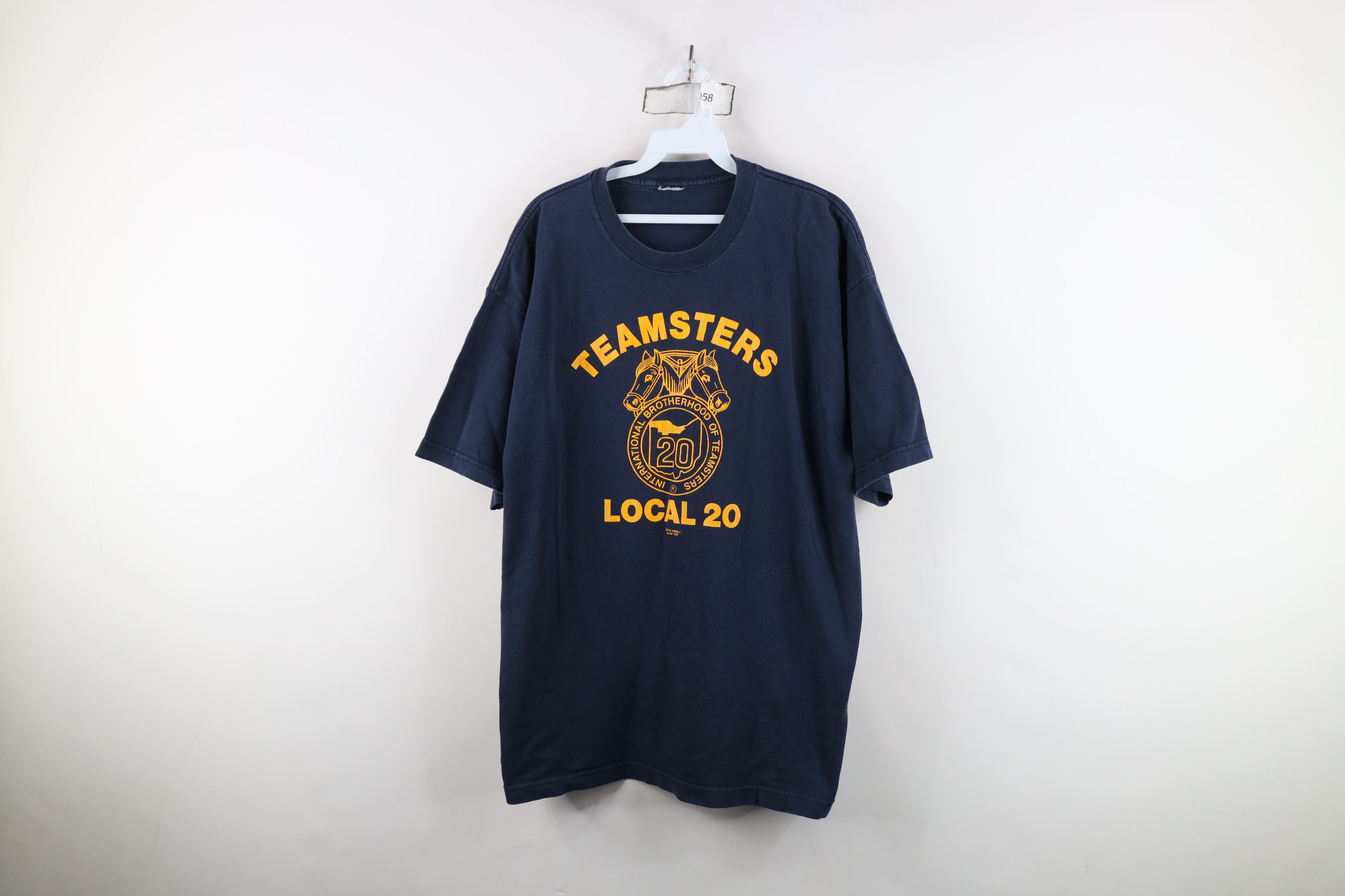 Vintage Vintage 90s Streetwear Teamsters Union Local 20 T-Shirt USA Size US L / EU 52-54 / 3 - 1 Thumbnail