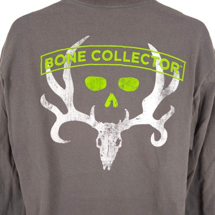Bones Bone Collector Deer Hunting T-Shirt Mens Large Gray Long Sleeve Size US L / EU 52-54 / 3 - 2 Thumbnail