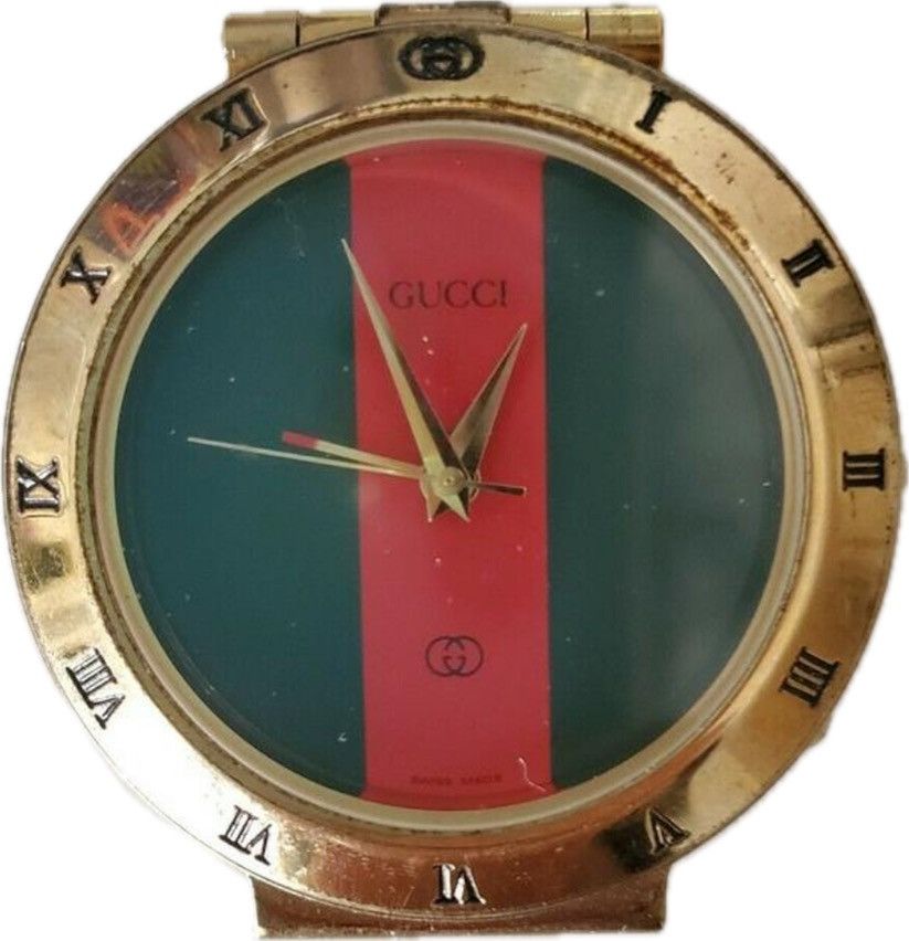 Gucci × Vintage VINTAGE GUCCI 0300 GOLD BEDSIDE TRAVEL ALARM CLOCK