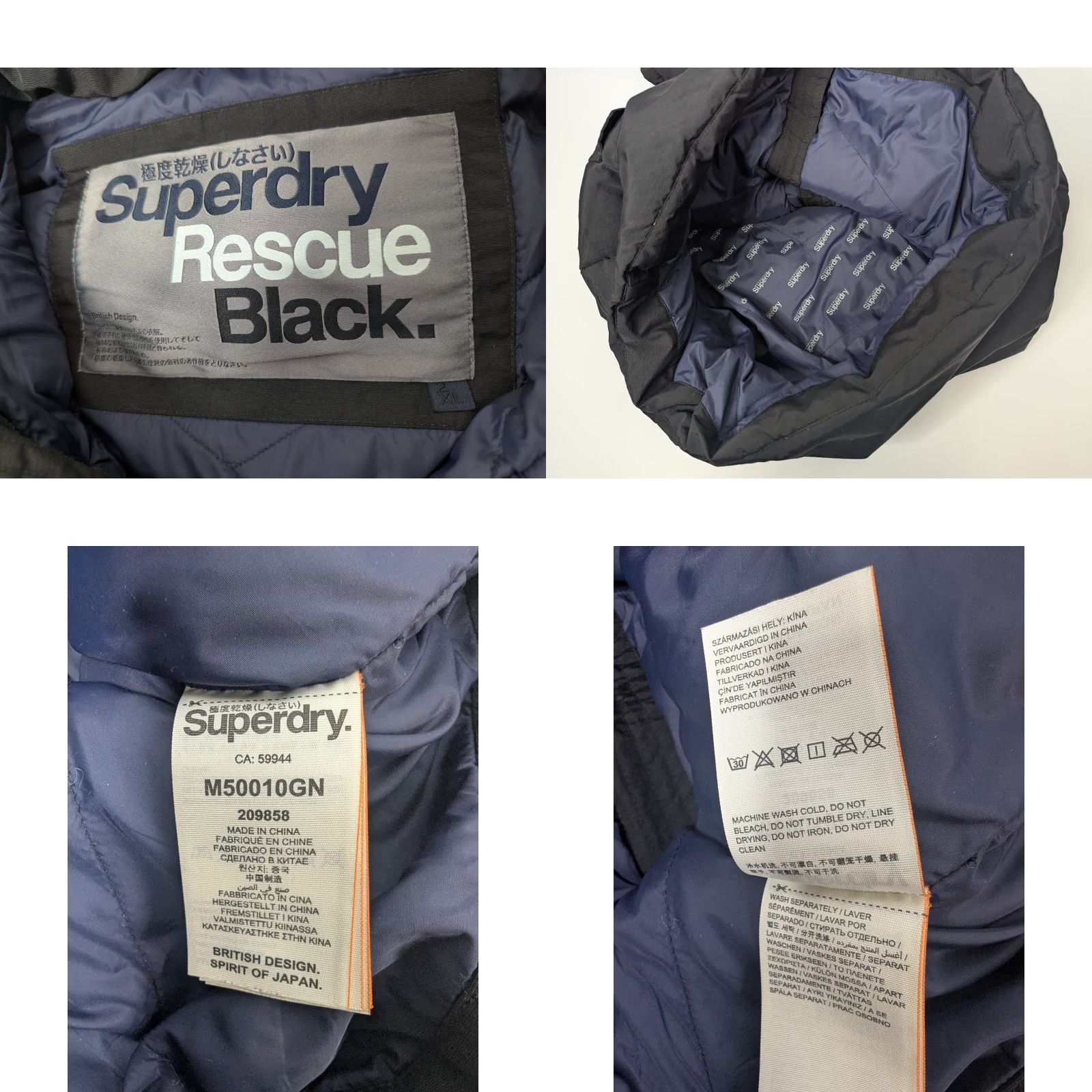 Superdry VINTAGE Superdry Vest Jacket Puffer Shell Black 2XL Men Outdoors Sleeveless Size 2XL Size US XXL / EU 58 / 5 - 8 Thumbnail
