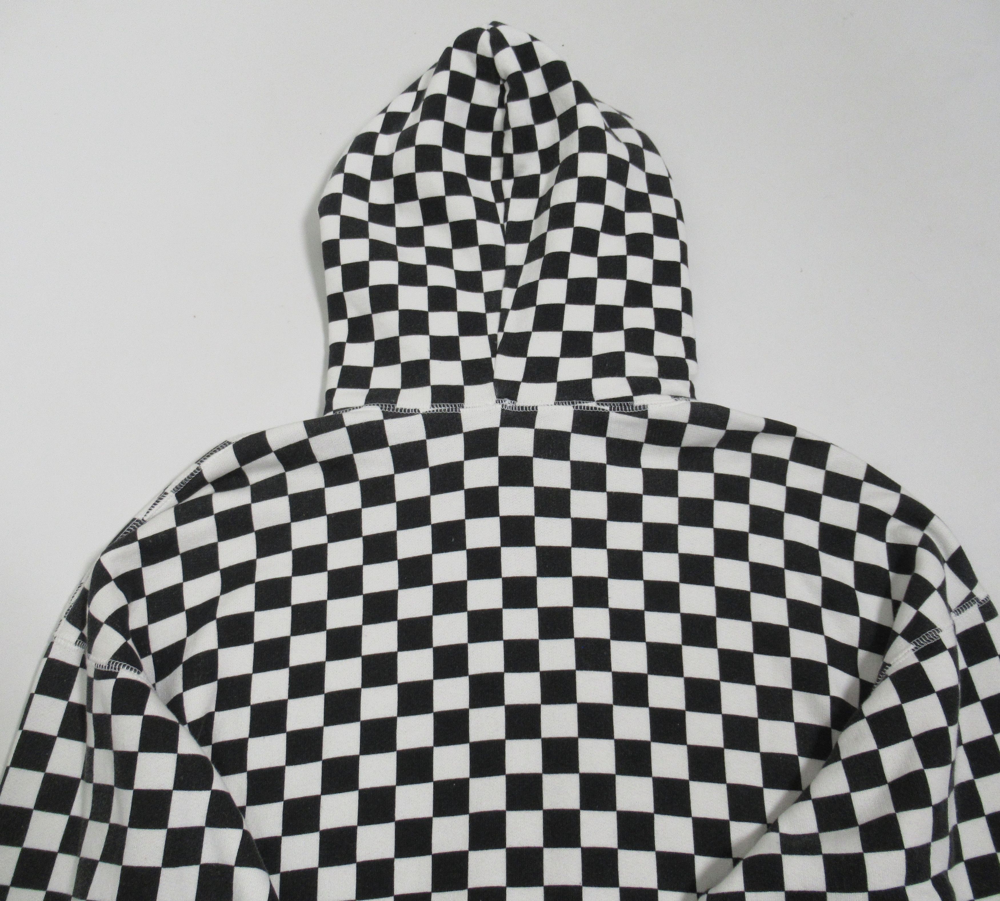 R13 R13 Women's Oversized Hoodie Sweatshirts Checker Black White Size XXS / US 00 / IT 34 - 10 Thumbnail