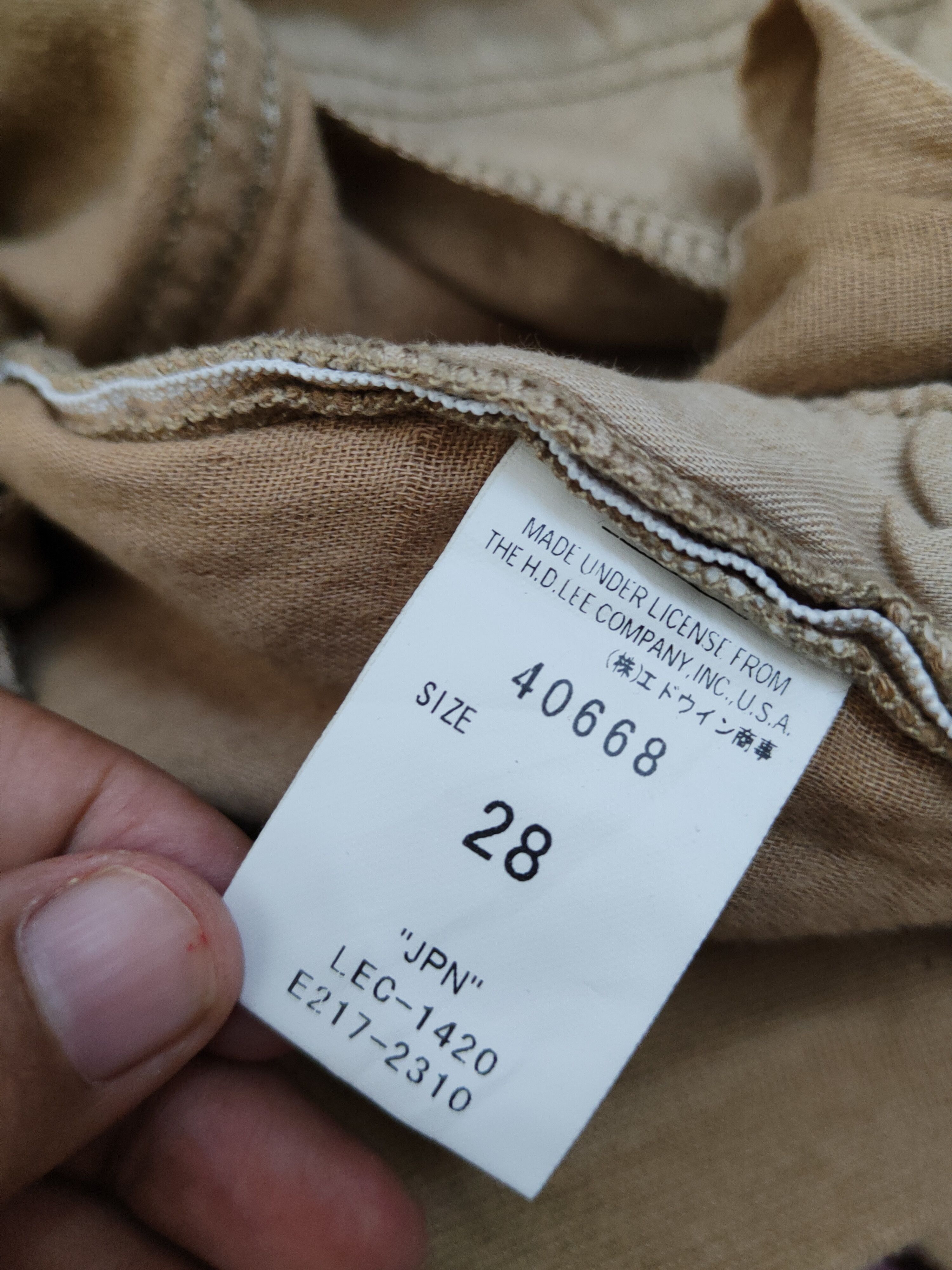Japanese Brand Lee Brown Multipocket Tactical Cargo Pants #W1423 Size US 29 - 14 Thumbnail