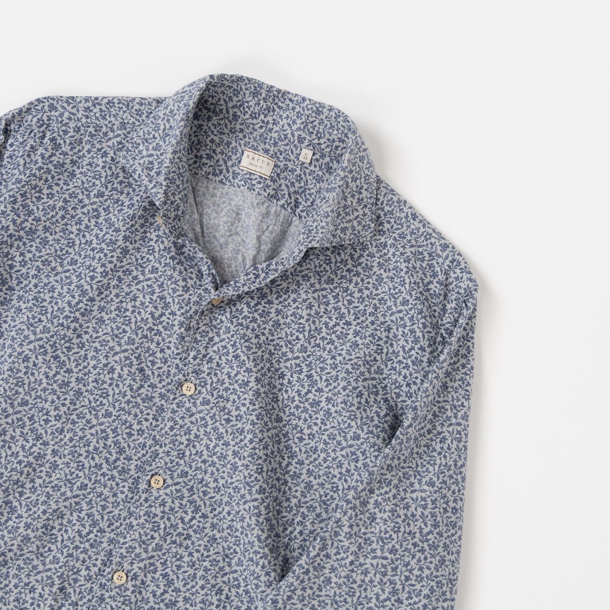 Other Xacus Men Blue Floral Shirt Tailor Fit Button Up Long Sleeve Size US XL / EU 56 / 4 - 3 Thumbnail