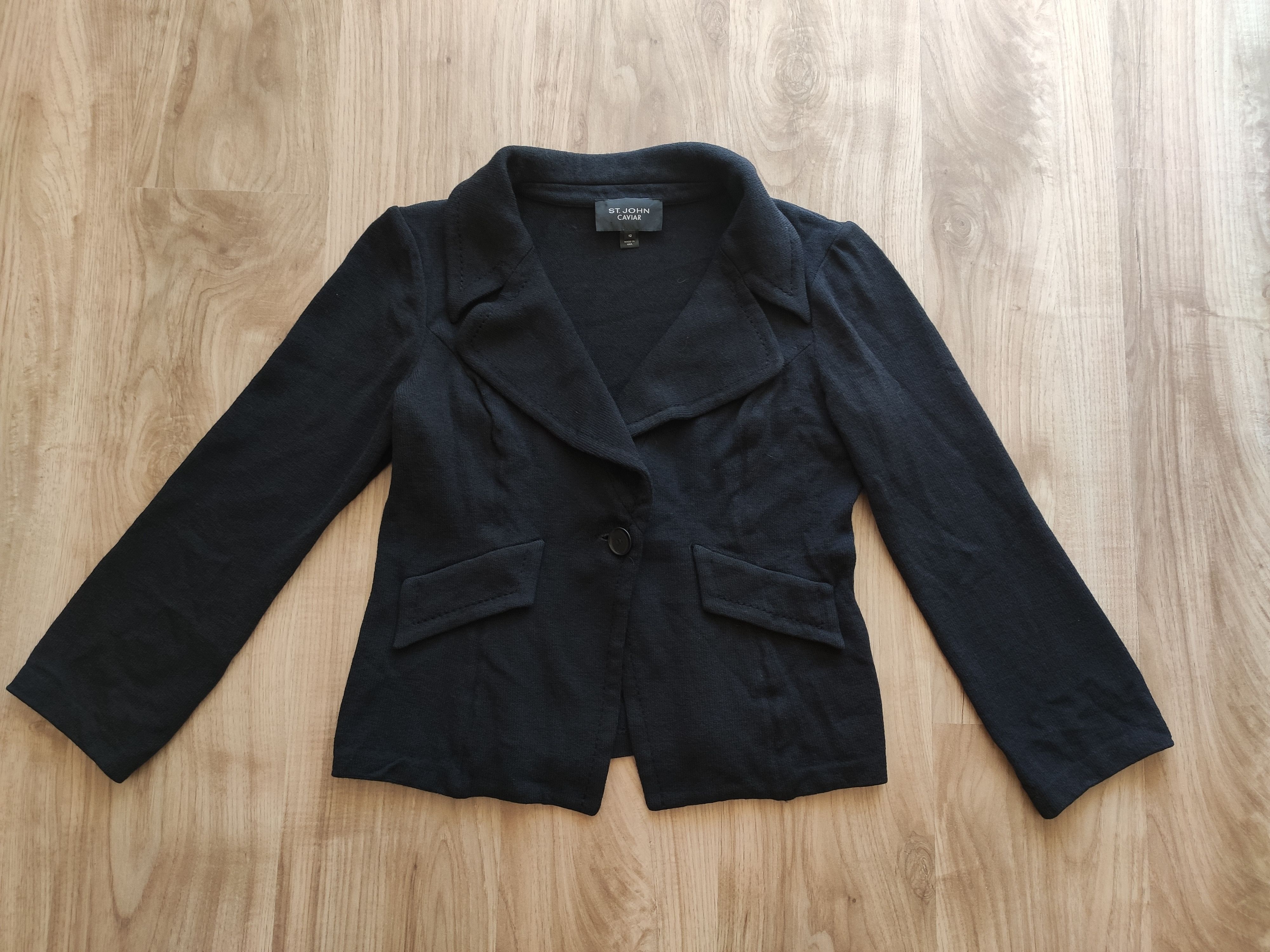St. John Rare vintage St. John Caviar women cardigan jumper jacket Size M / US 6-8 / IT 42-44 - 7 Thumbnail