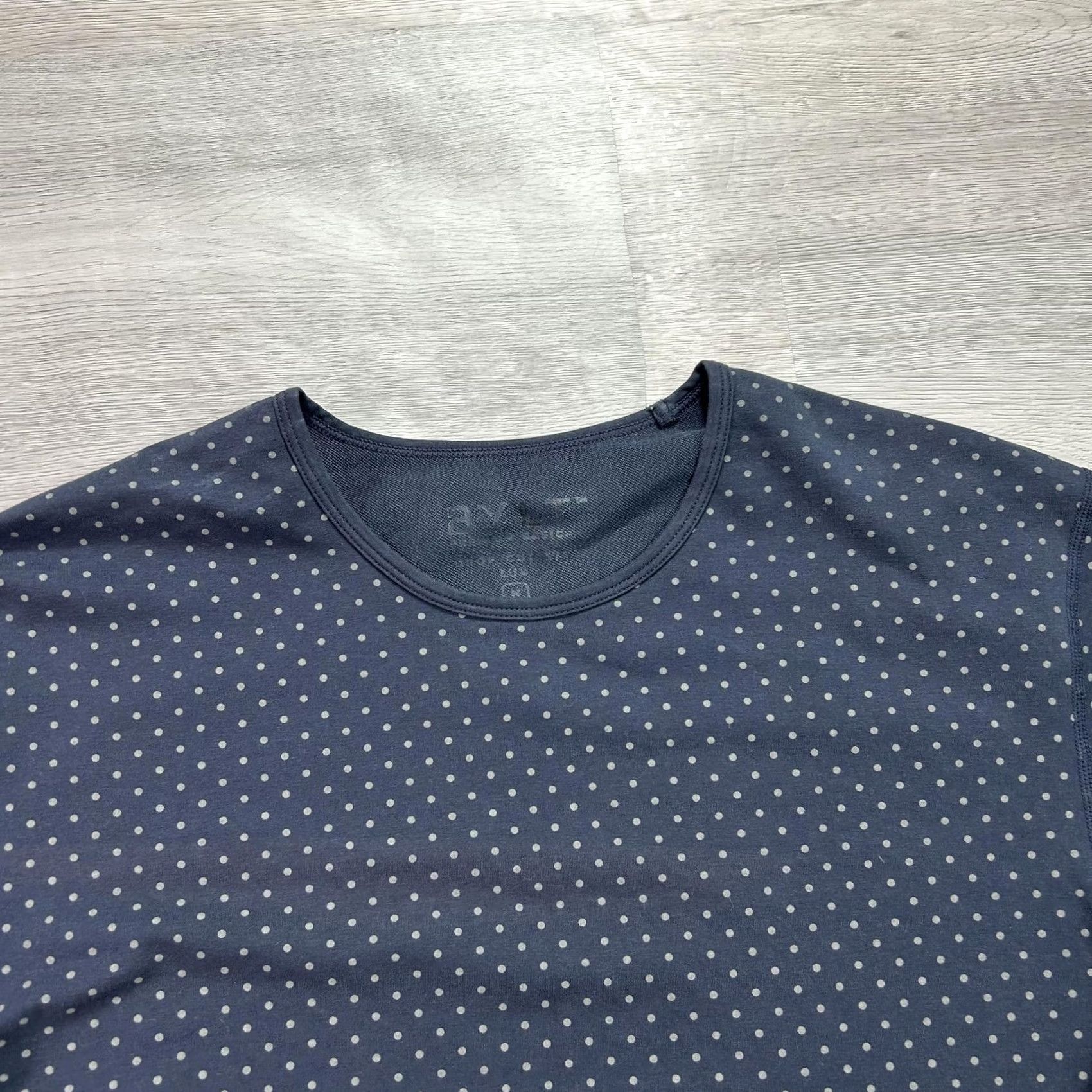 Vintage BYLT Shirt Mens L Blue Polka Dot Crewneck Drop-Cut Tee Size US L / EU 52-54 / 3 - 5 Thumbnail
