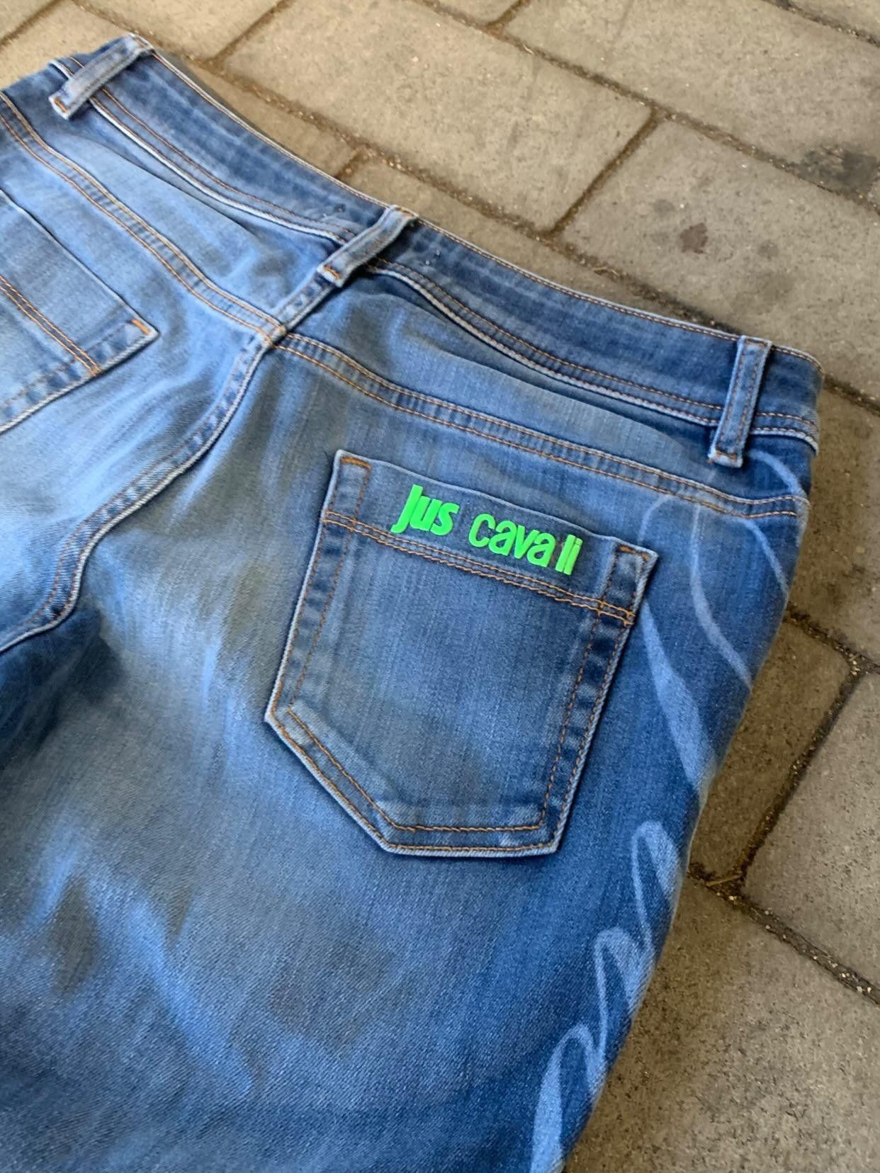 Just Cavalli Skinny Jean Just Cavalli "Just Luxury" Side Lettering Blue Size 27" / US 4 / IT 40 - 4 Thumbnail
