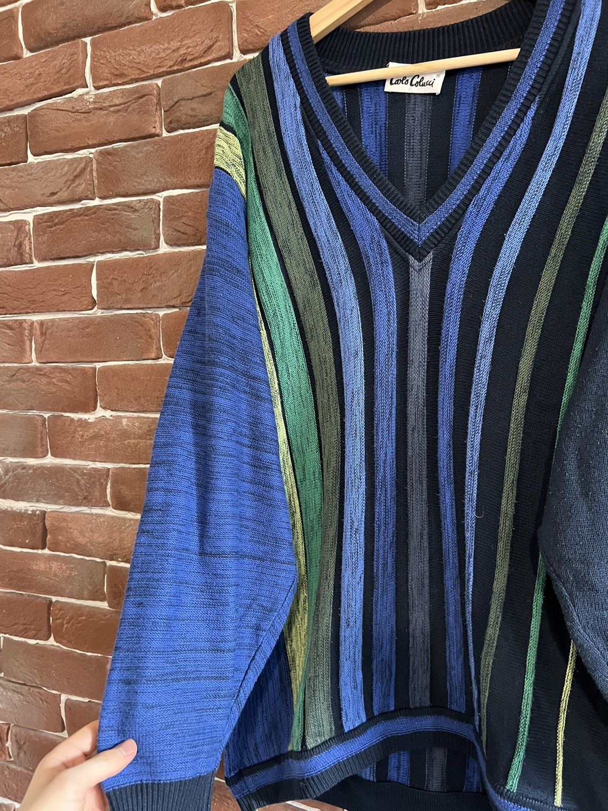 Carlo Colucci Rare Vintage Carlo Colucci Sweater With Coogi Vibes Biggie Size US L / EU 52-54 / 3 - 6 Thumbnail