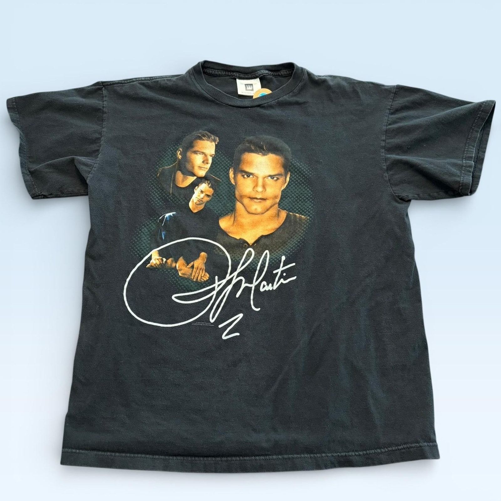 Vintage Vtg Ricky Martin Winterland Shirt Mens XL Black 1999 Tee 90s Size US XL / EU 56 / 4 - 1 Thumbnail