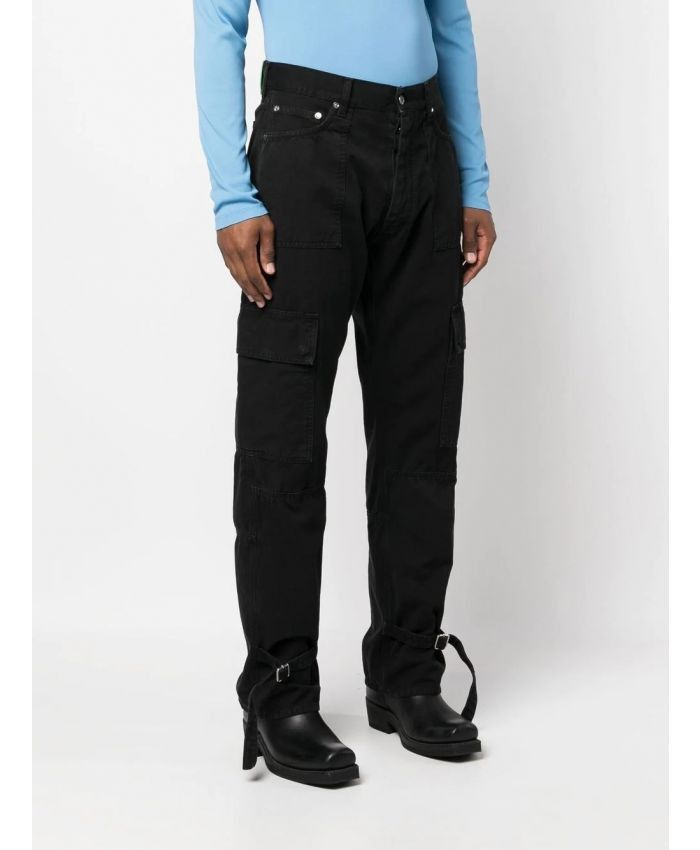 Off-White o1gr1nt1124 Wave Off Canvas Cargo Pant in Black Size US 36 / EU 52 - 2 Thumbnail