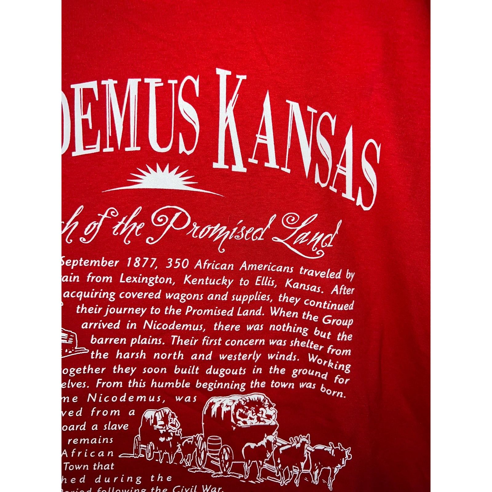 Gildan Vintage Nicodemus Kansas Shirt Search Promised Land Tee VTG Size US XL / EU 56 / 4 - 3 Thumbnail