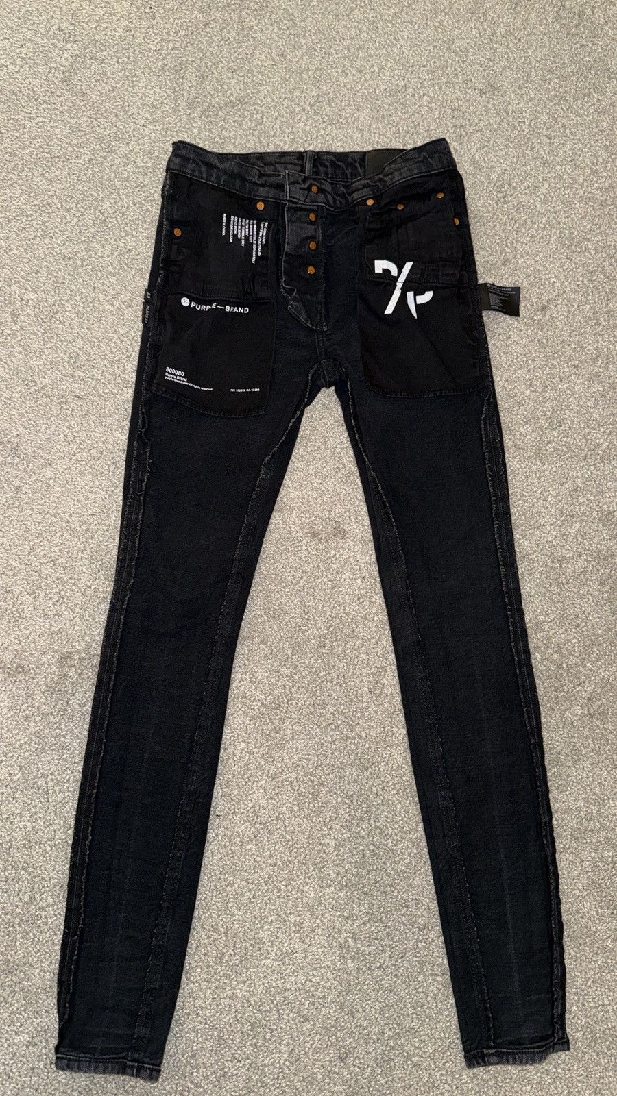 Purple Brand Purple Brand P001 Black Skinny Jeans | 29 | Tags + Receipt Size US 29 - 5 Thumbnail