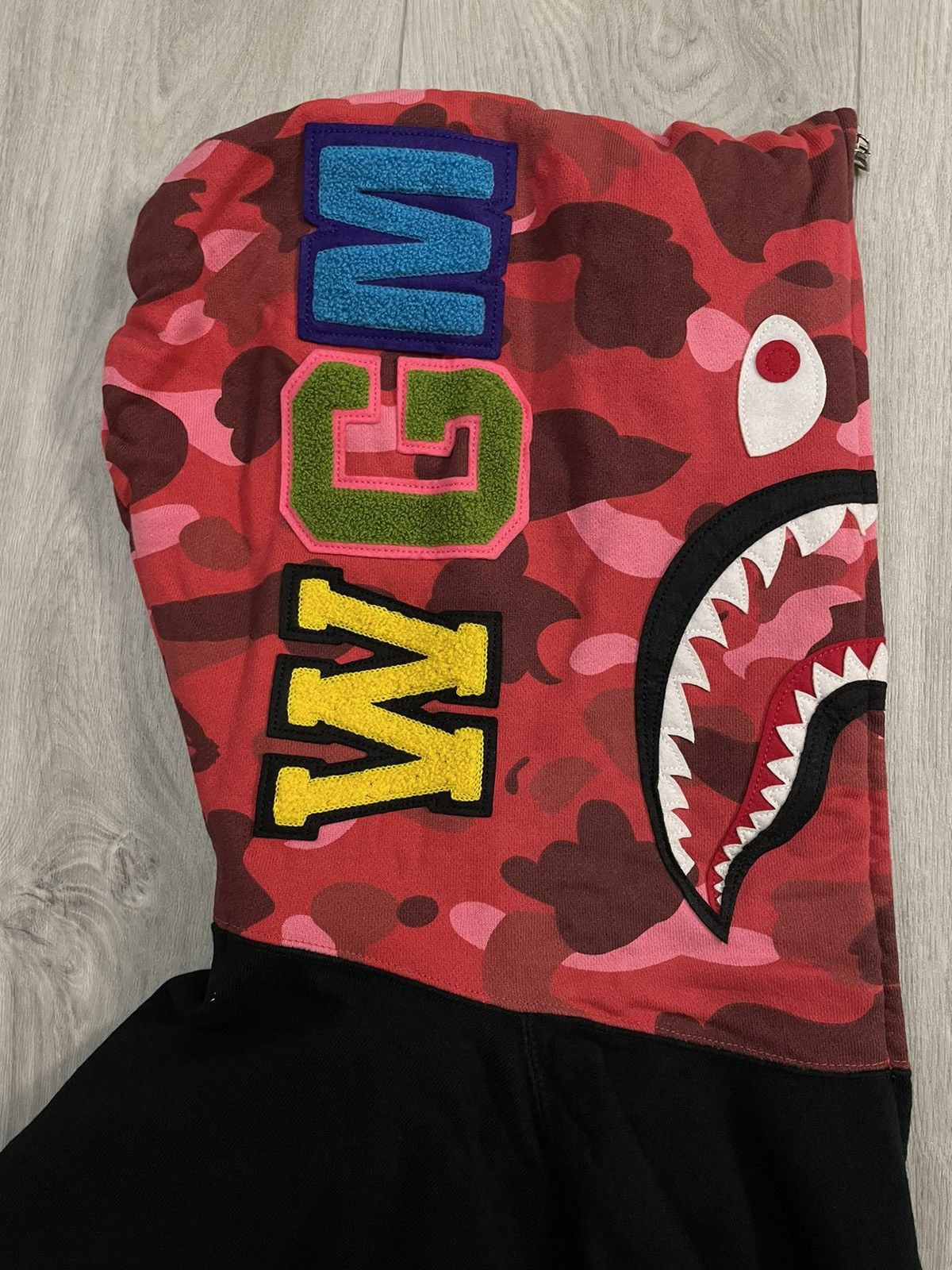 Bape Color Camo Shark Full Zip Hoodie Size US L / EU 52-54 / 3 - 4 Thumbnail