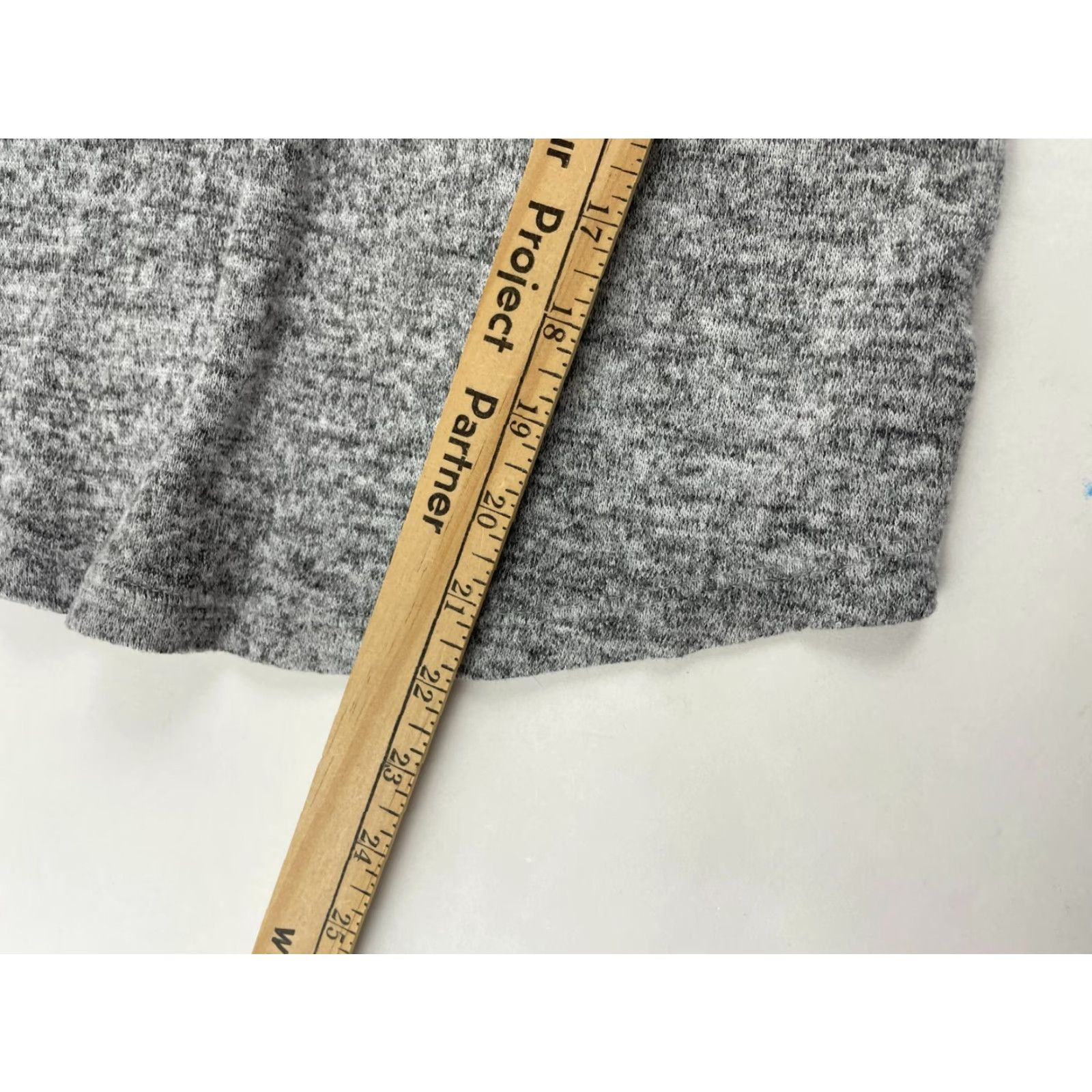 Vintage Bobeau Sweater Women's XS Gray Noise Hooded Cowl Neck Drawstring Long Sleeve Pullover Size XS / US 0-2 / IT 36-38 - 6 Thumbnail