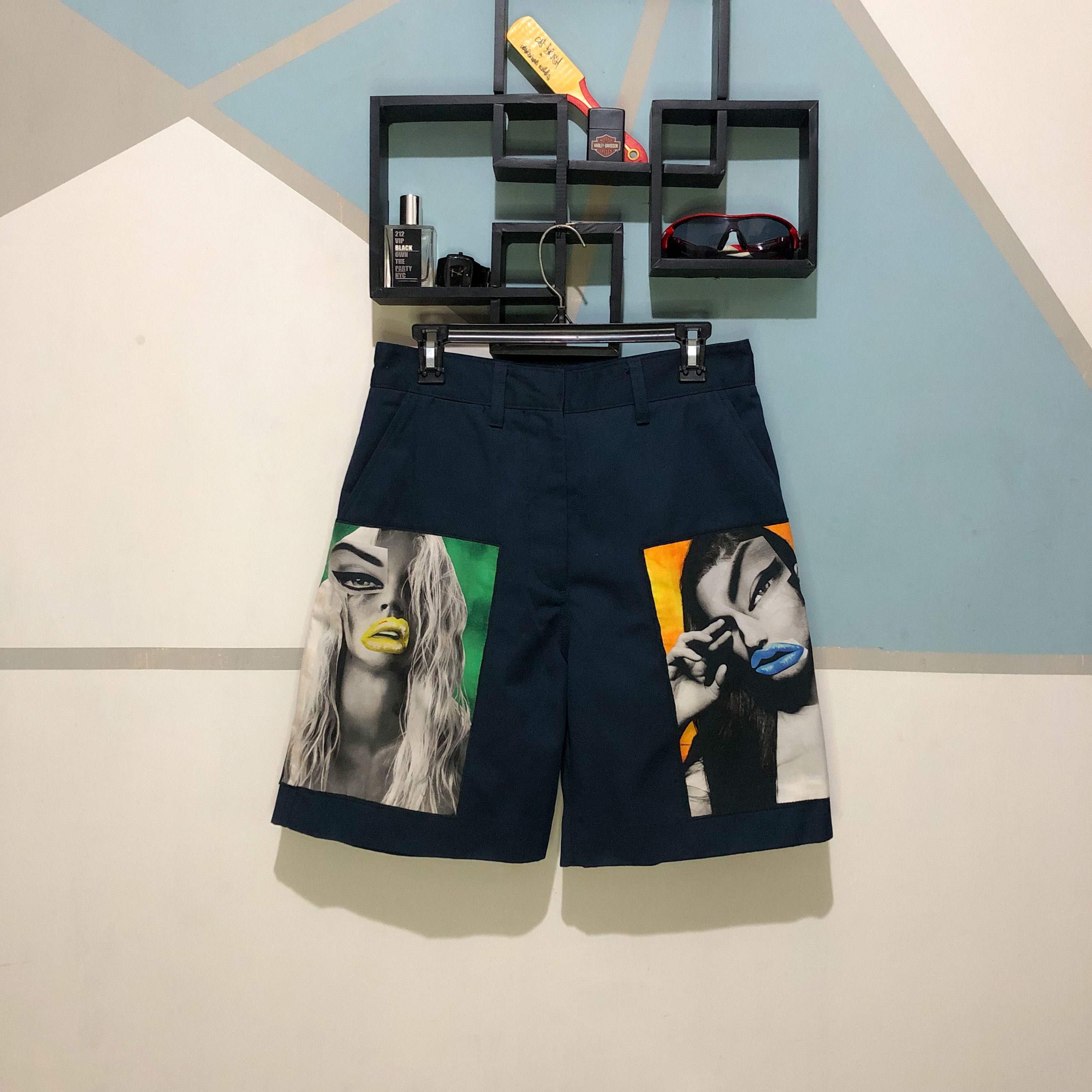 Acne Studios Eora PRT PSS15 Shorts Vermina Collage Portrait