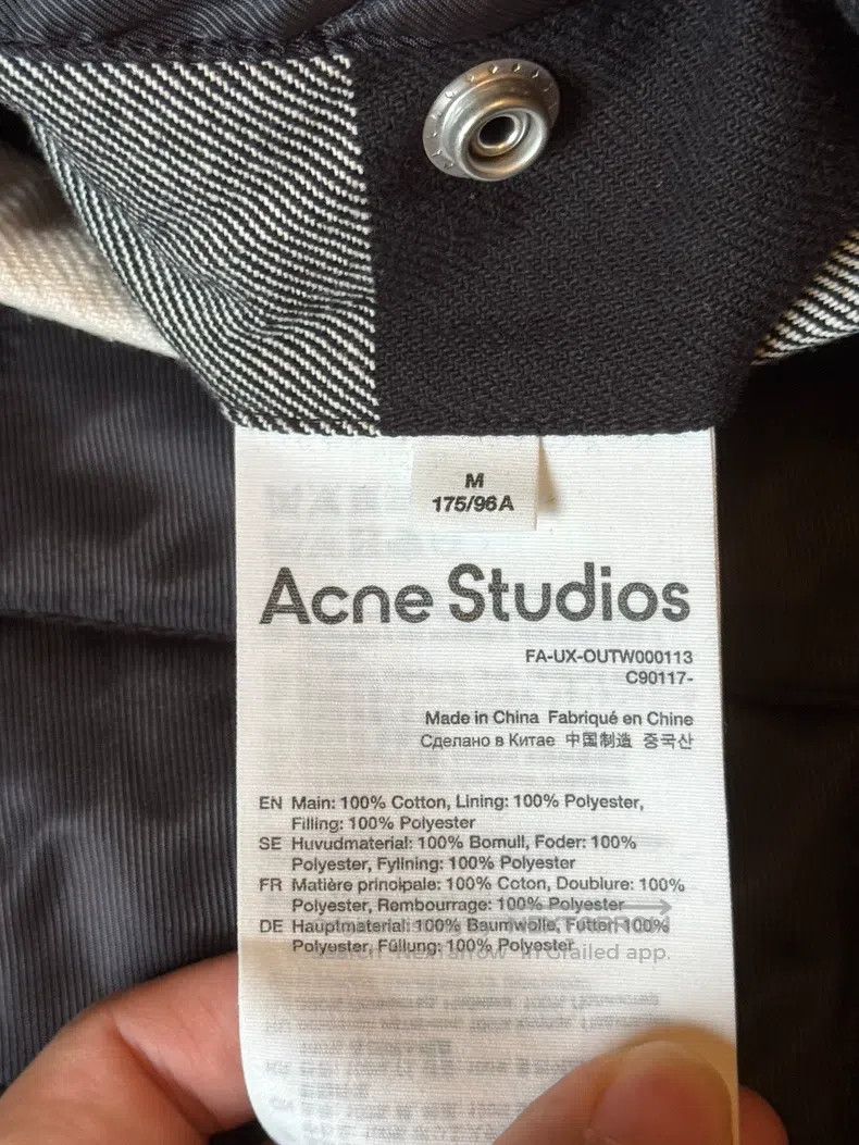 Acne Studios Acne Studios Autumn/Winter Plaid Cotton-Padded Coat Size US M / EU 48-50 / 2 - 6 Thumbnail