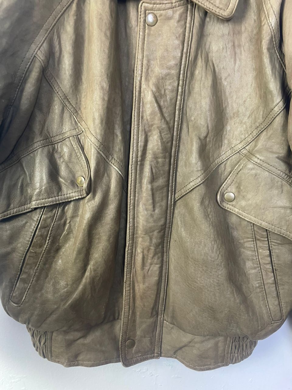 Designer × Vintage Givet Vintage Leather Jacket Size US L / EU 52-54 / 3 - 3 Thumbnail