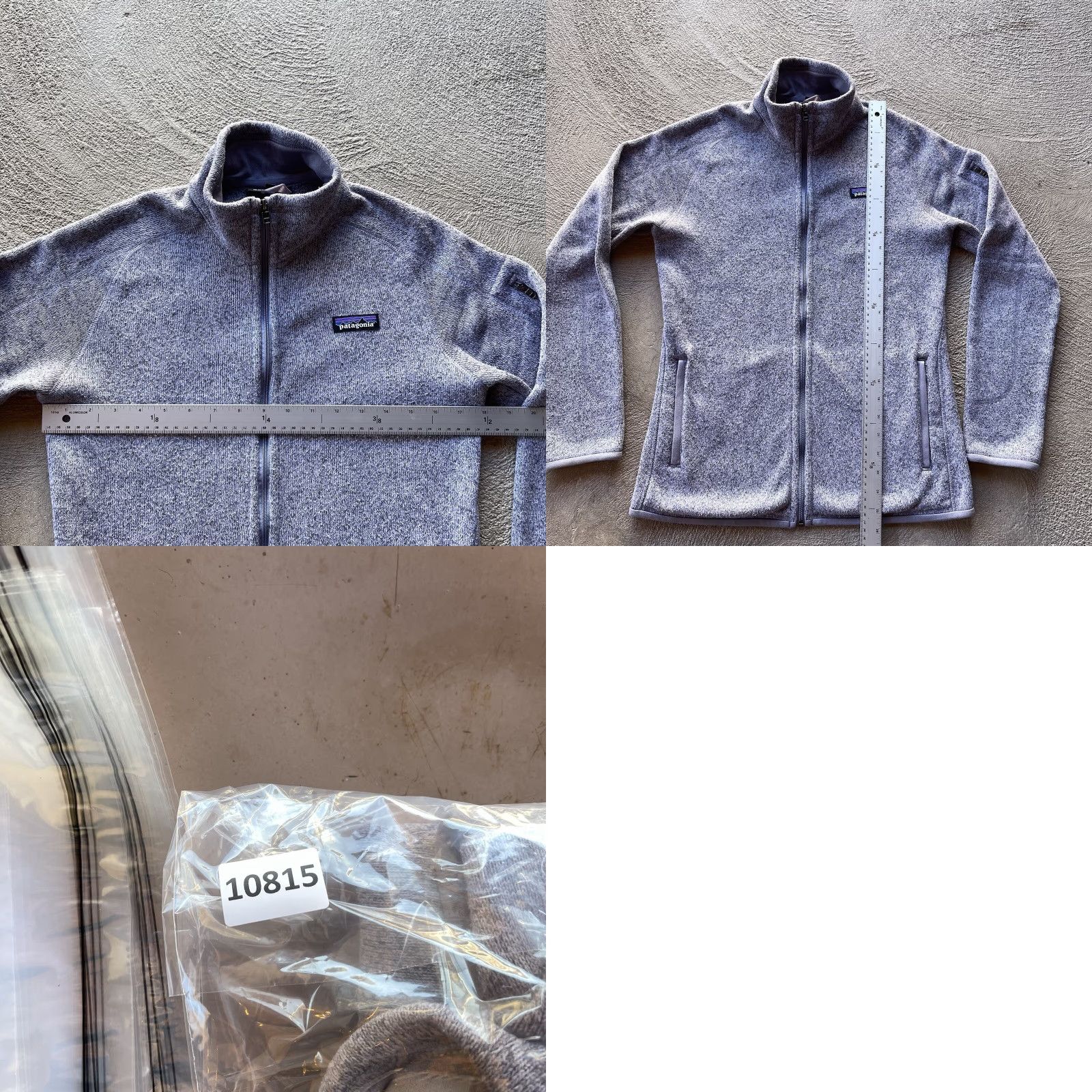 Patagonia Patagonia Jacket Womens M Gray Better Sweater ZIP Up Stretch Hike Basic Jacket, Lightweight, Full Zip, Logo, Embroidered, Polyester, Regular, Women Size M / US 6-8 / IT 42-44 - 8 Thumbnail