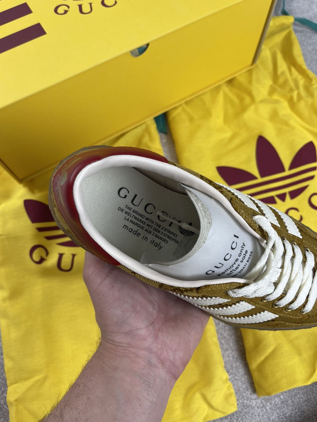 Adidas × Gucci Adidas x Gucci Gazelle OG Monogram Sneakers Size 36 2/3 Size US 5.5 / IT 35.5 - 15 Thumbnail