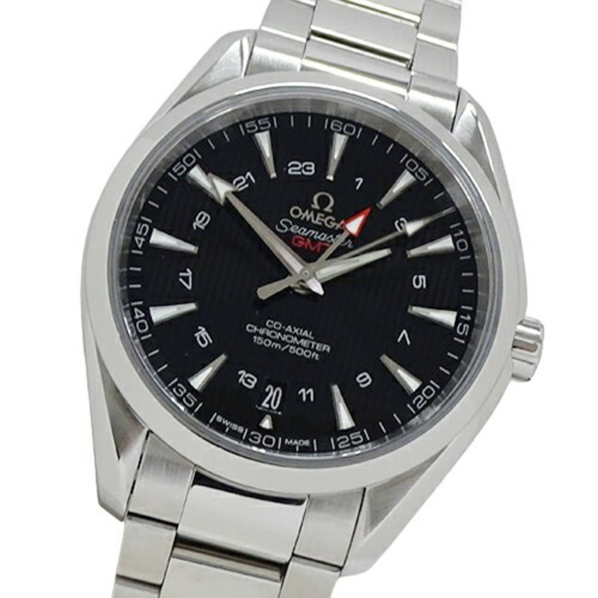 Omega OMEGA Seamaster Aqua Terra 231.10.43.22.01.001 Men's Watch GMT Coaxial Date Automatic AT Stainless Steel SS Silver Black Polished Size ONE SIZE - 1 Thumbnail