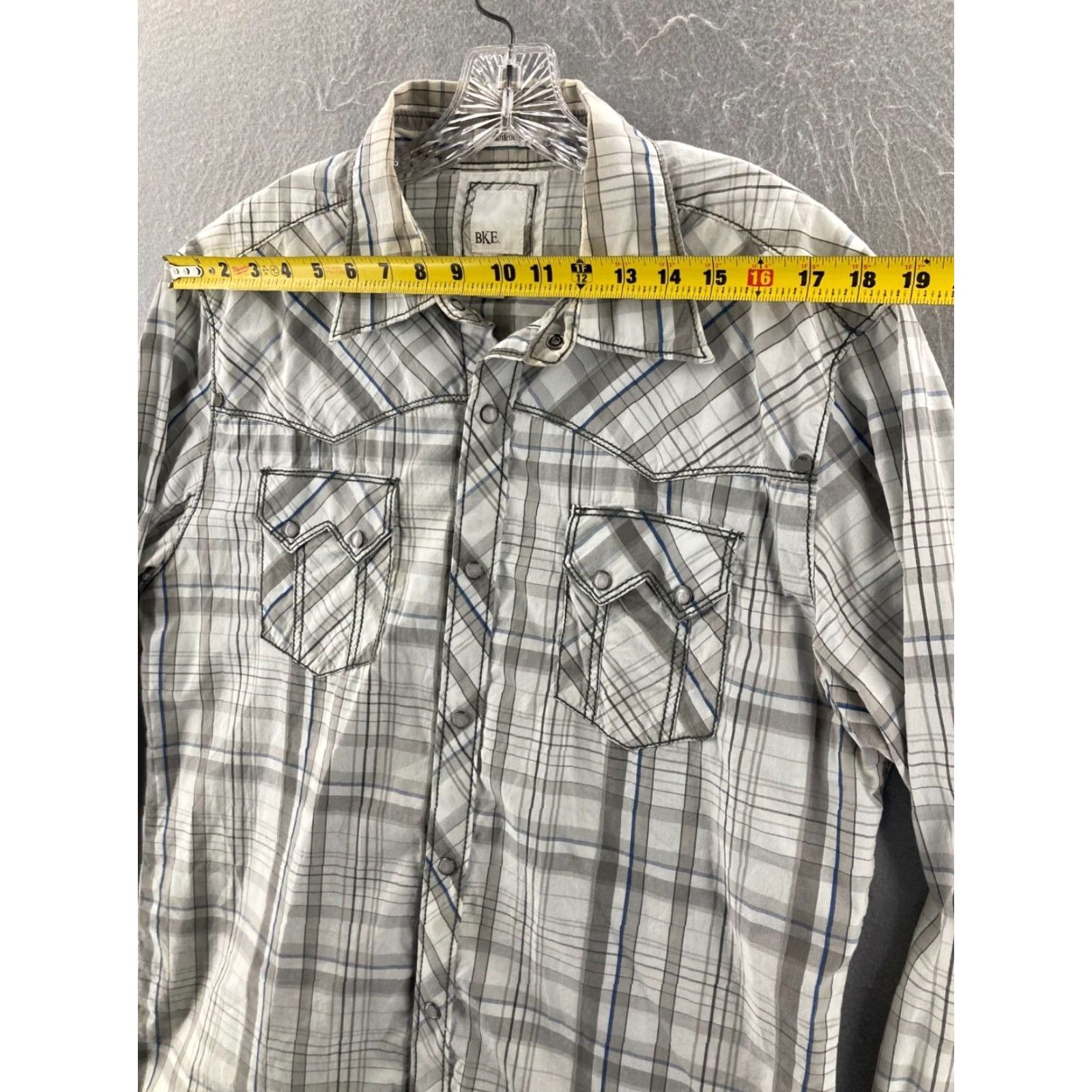 Vintage VINTAGE Buckle Shirt Mens Large Plaid Pearl Snap Western Cowboy Casual Athletic Fit Size US L / EU 52-54 / 3 - 5 Thumbnail