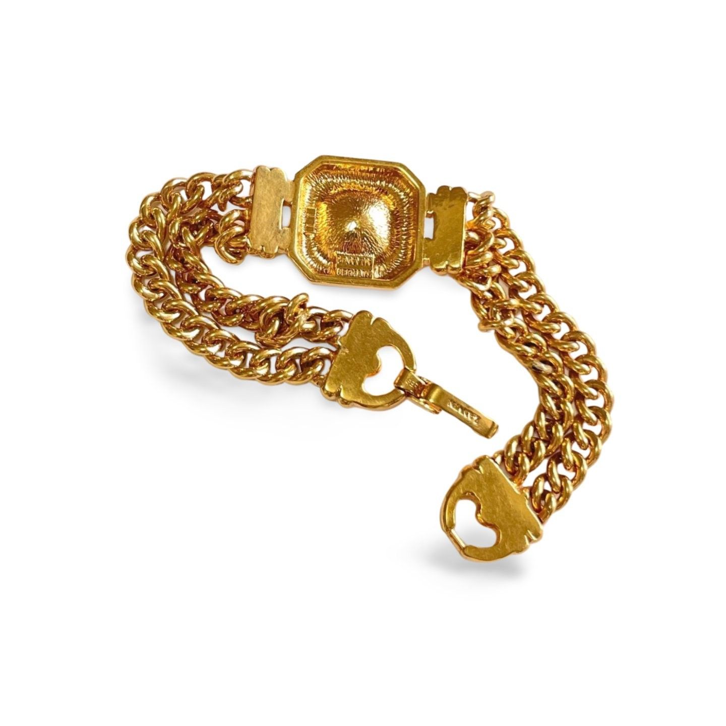 Lanvin Vintage Lanvin double golden chain bracelet with gunmetalic Size ONE SIZE - 4 Thumbnail