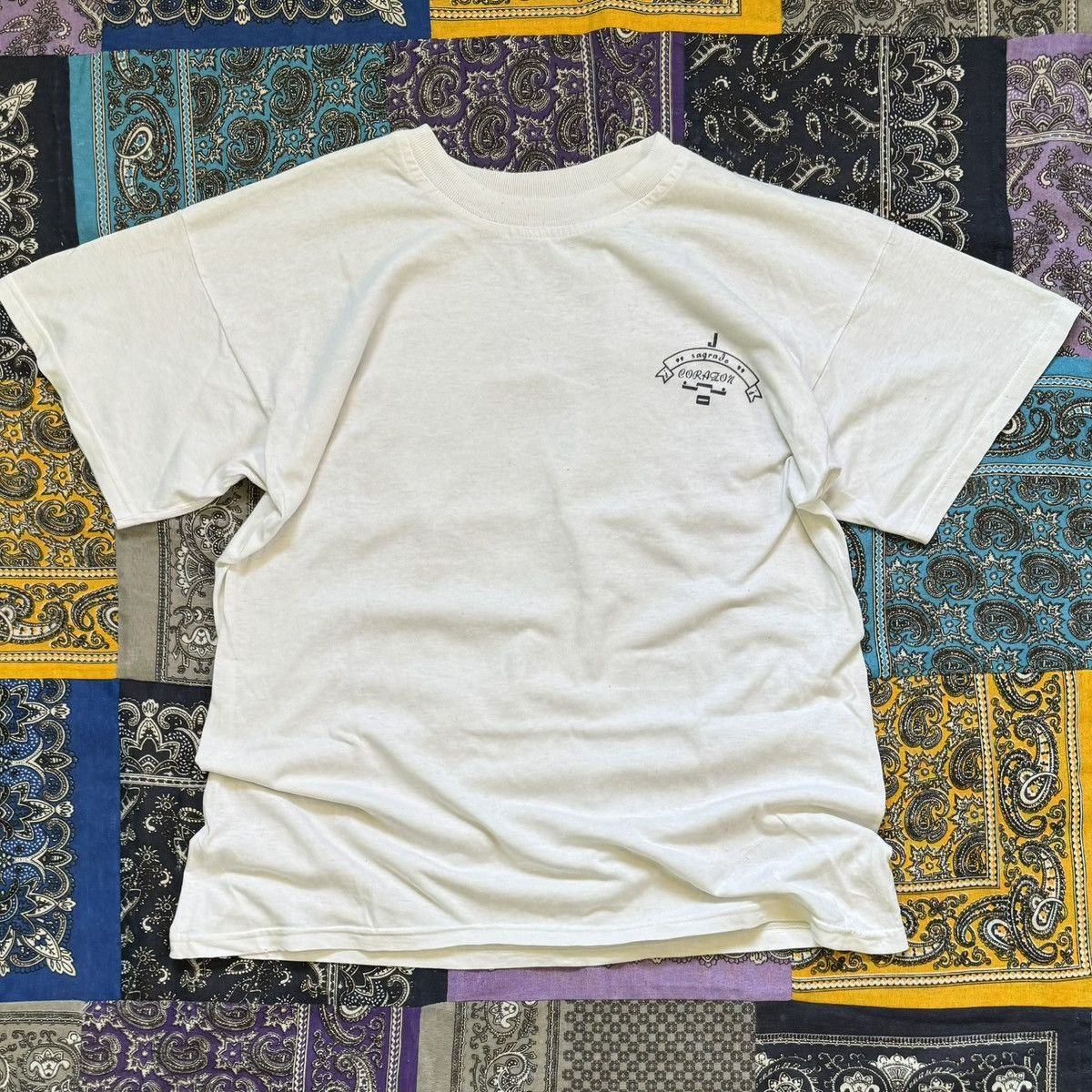Vintage Jesus “Sagrado corazon” mexican vintage tee Size US M / EU 48-50 / 2 - 2 Thumbnail