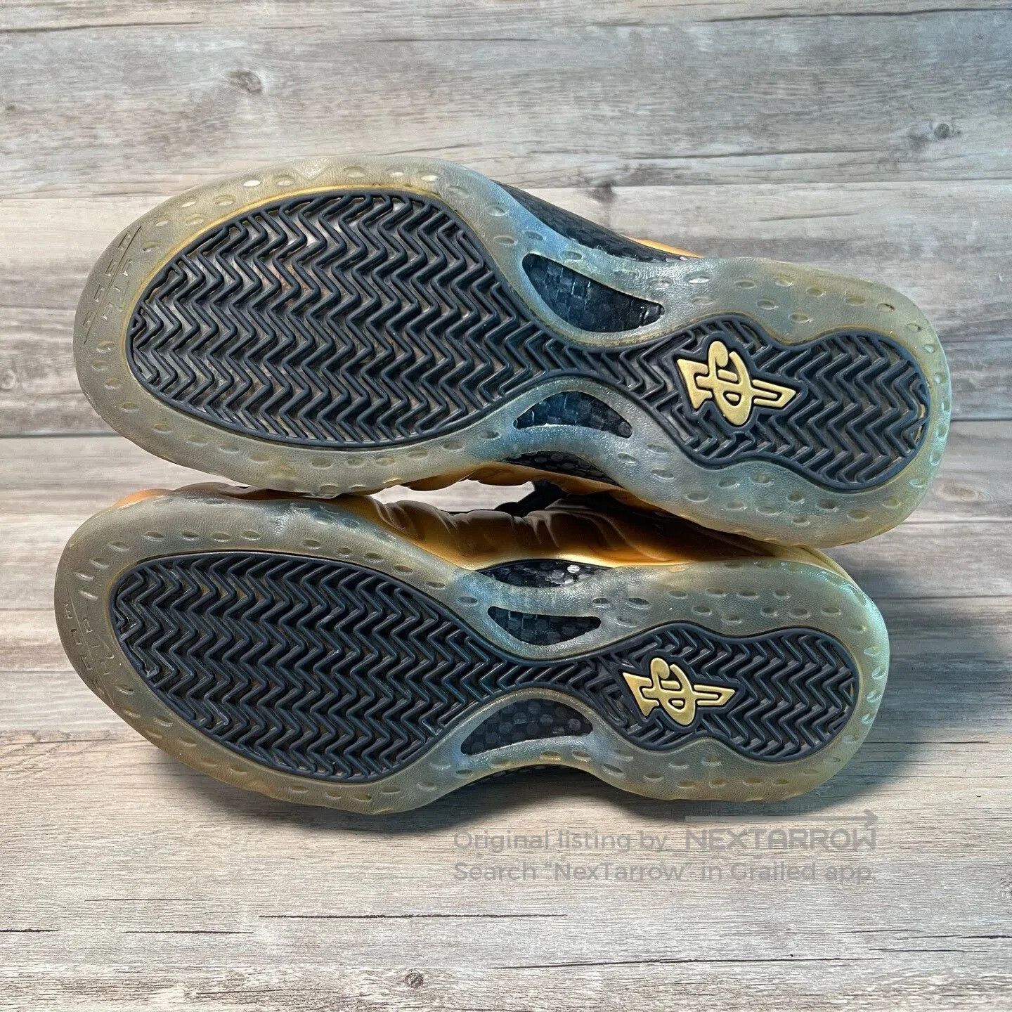 Nike Nike Air Foamposite One Gold. Size US 9.5 / EU 42-43 - 6 Thumbnail