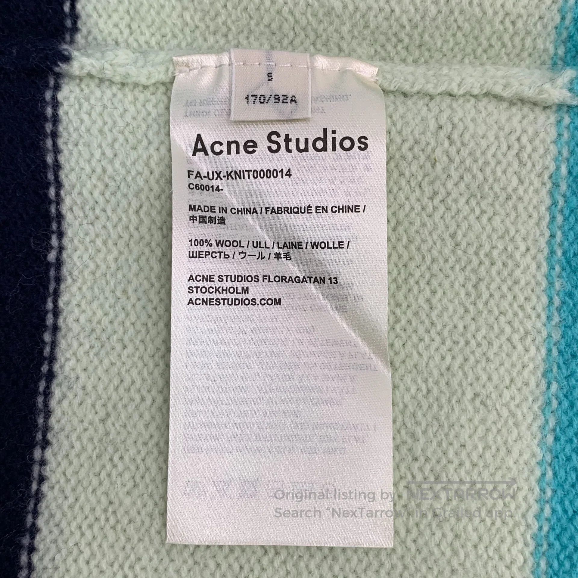Acne Studios Acne Studios Color Block Stripe Smile Embroidered Merino W Size S / US 4 / IT 40 - 7 Thumbnail