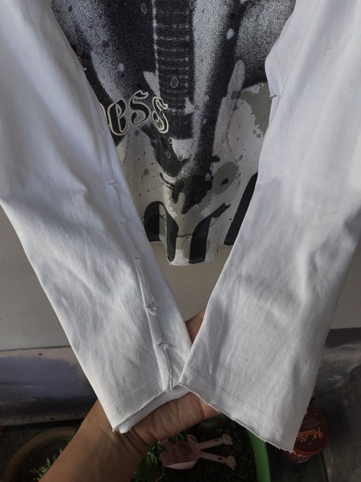 Japanese Brand Thrashed ModishGaze Venus of Rock Distressed Longsleeve Tee Size US L / EU 52-54 / 3 - 3 Thumbnail