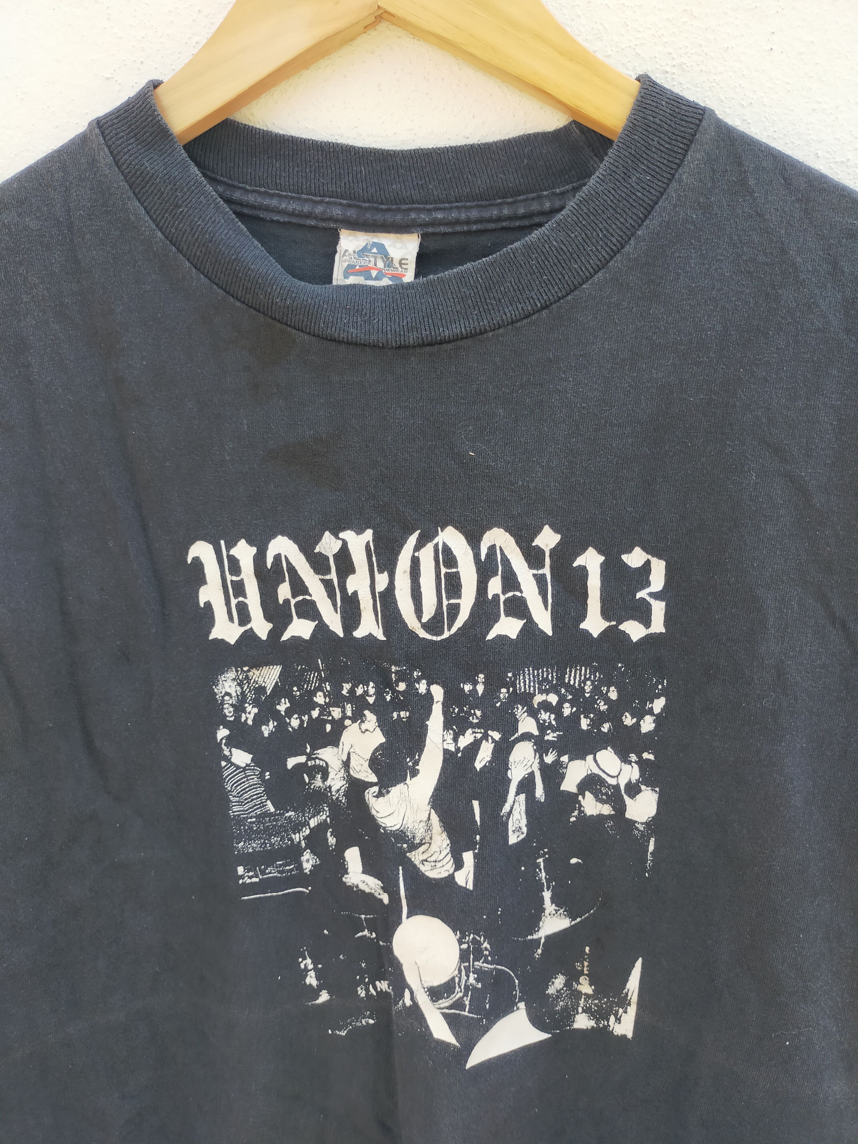 Band Tees × Punk and Yo × Vintage Union 13 Hardcore Punk Band Faded Tee Size US M / EU 48-50 / 2 - 6 Thumbnail