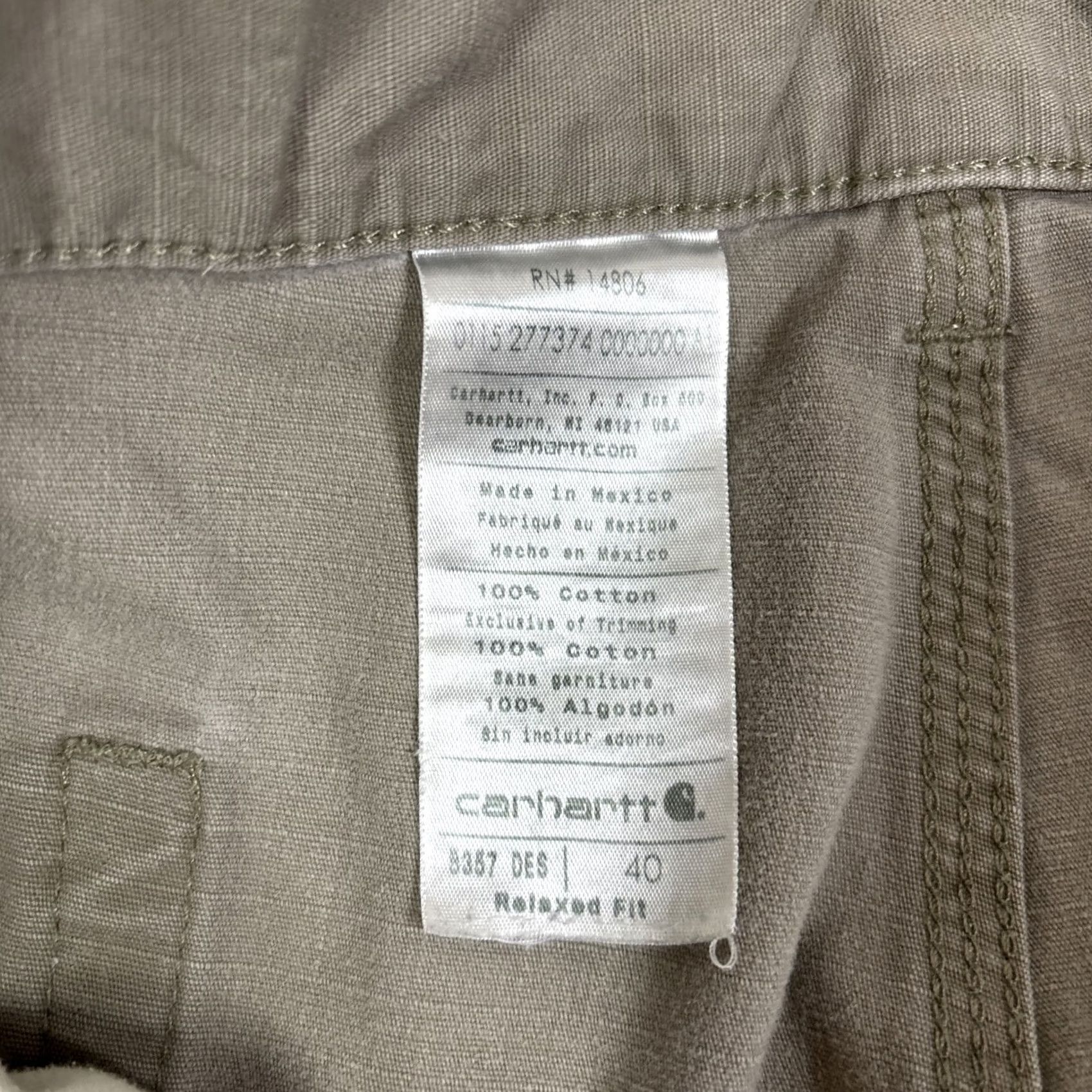 Carhartt Carhartt Cargo Shorts B357 DES Distressed Men Size 40 Relaxed Fit Ripstop Beige Cargo Work Shorts Mens Size US 40 / EU 56 - 6 Thumbnail