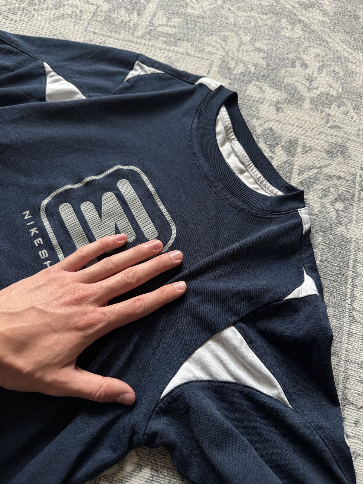 Vintage Nike Shox Vintage T-Shirt Japanese Drill Tn Big Logo Corteiz Size US S / EU 44-46 / 1 - 6 Thumbnail