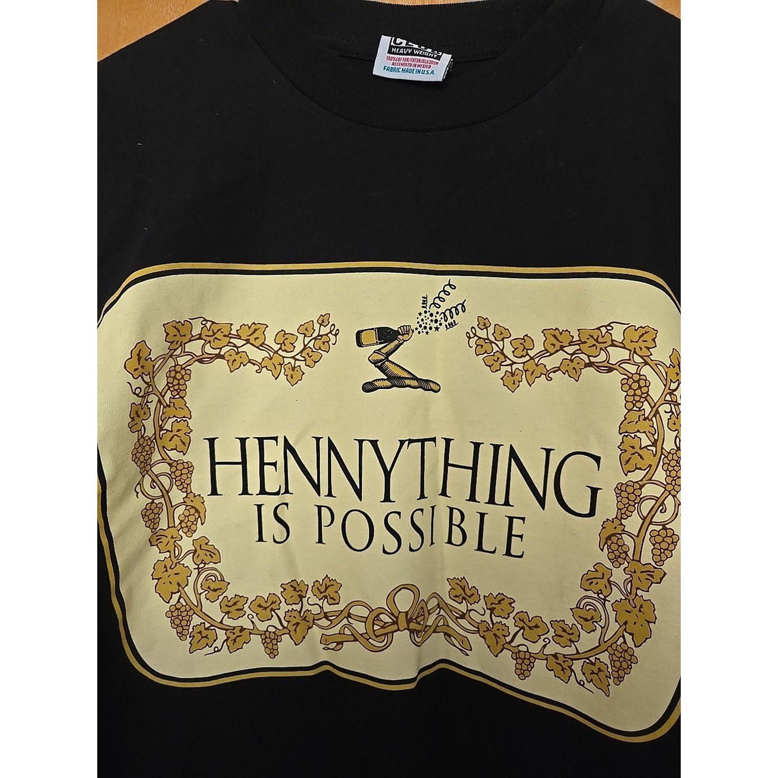 Vintage Hennessy Logo "Henny thing Is Possible" Pro Club T Shirt New Size US M / EU 48-50 / 2 - 2 Thumbnail