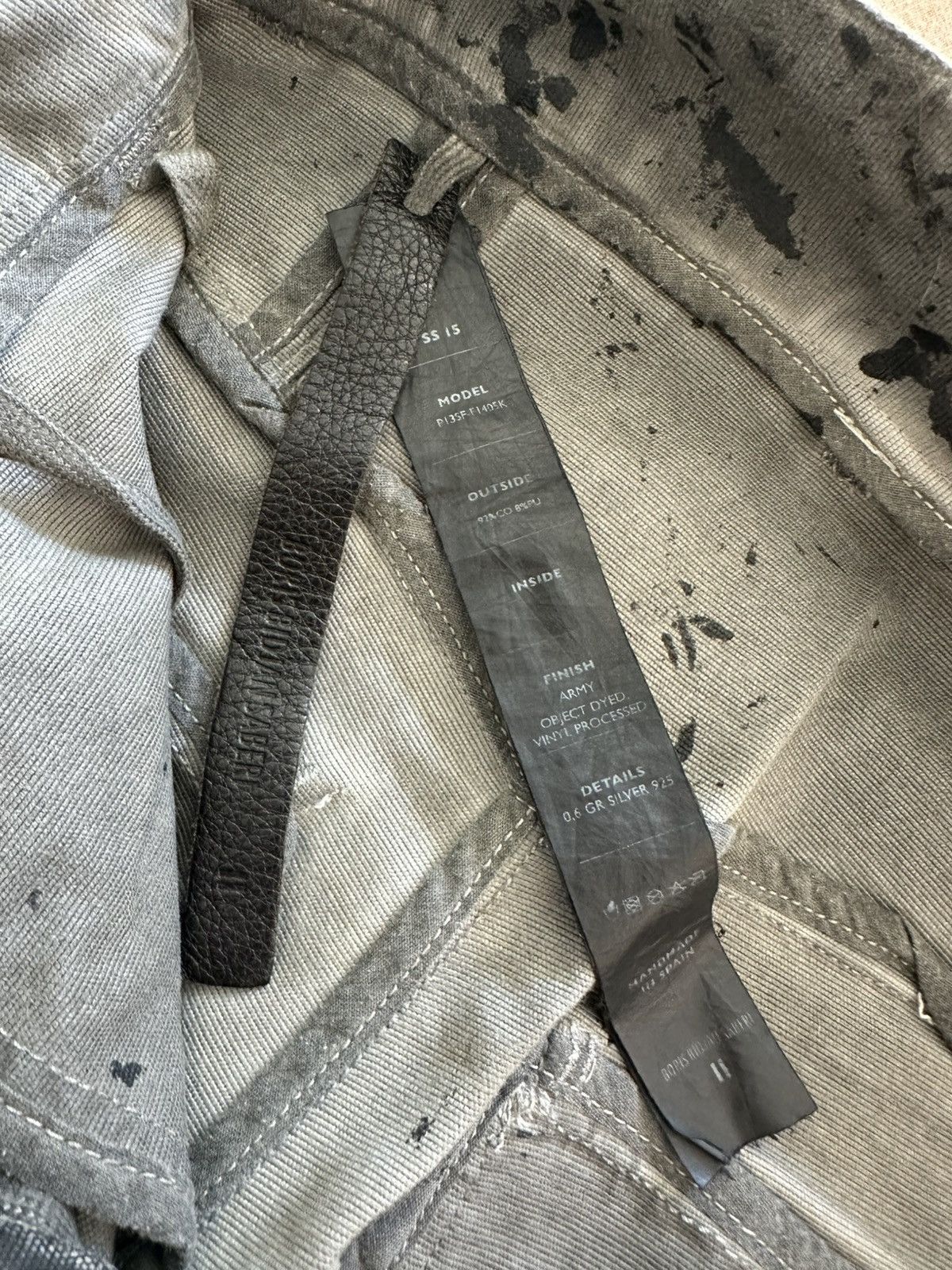 Boris Bidjan Saberi Boris Bidjan Saberi - SS15 - P13 Object Dye Vinyl Processed Size US 30 / EU 46 - 6 Thumbnail