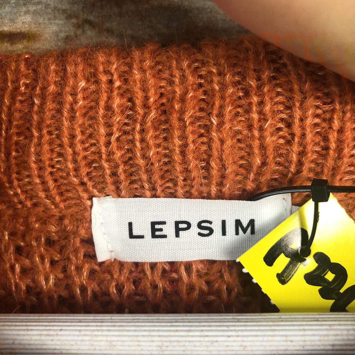 Homespun Knitwear × Japanese Brand Lepsim Orange vintage Knitwear #A2264 Size L / US 10 / IT 46 - 9 Thumbnail