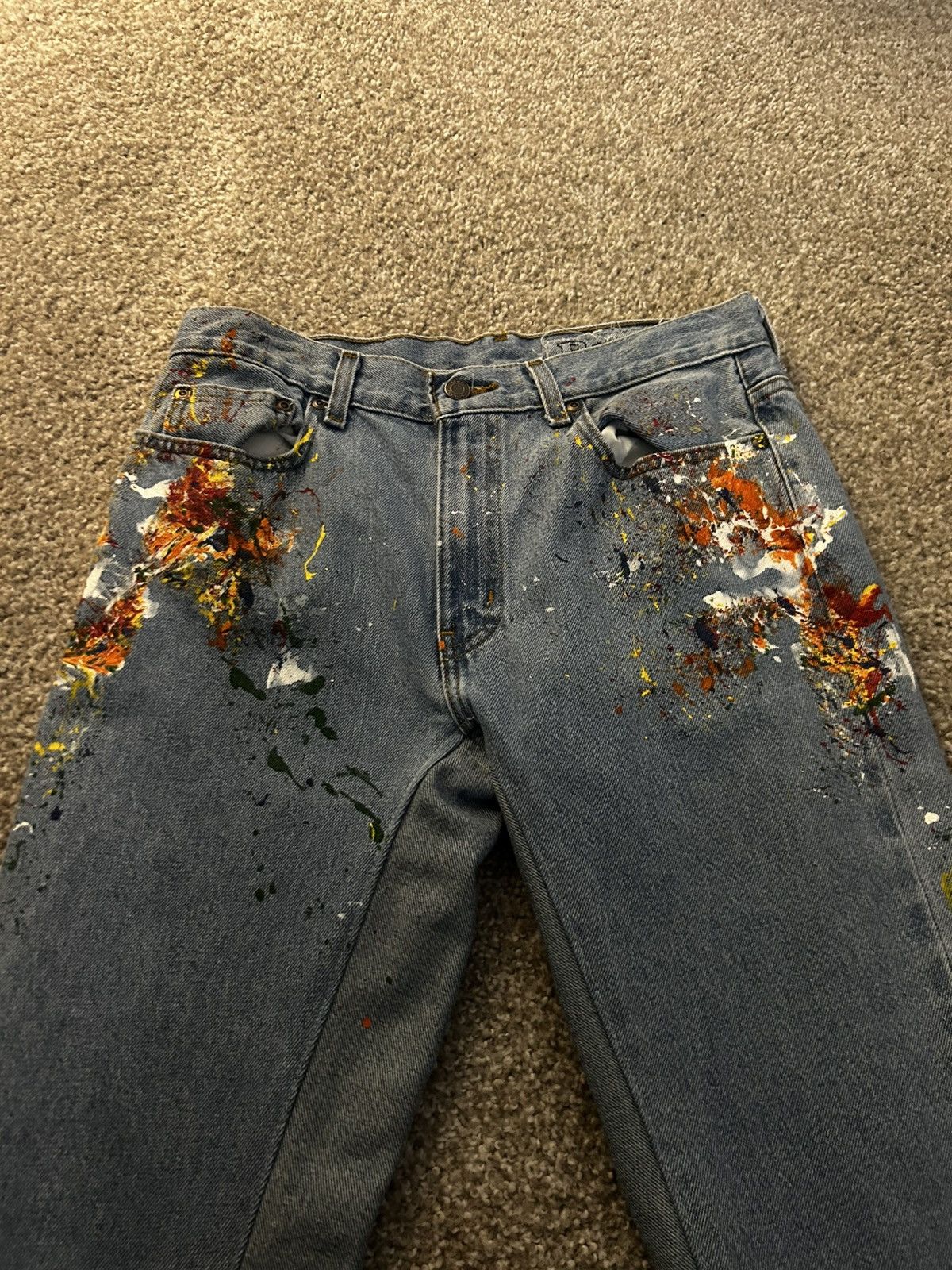Other FromBrazil Light Wash Painter Flare Denim Size US 30 / EU 46 - 3 Thumbnail
