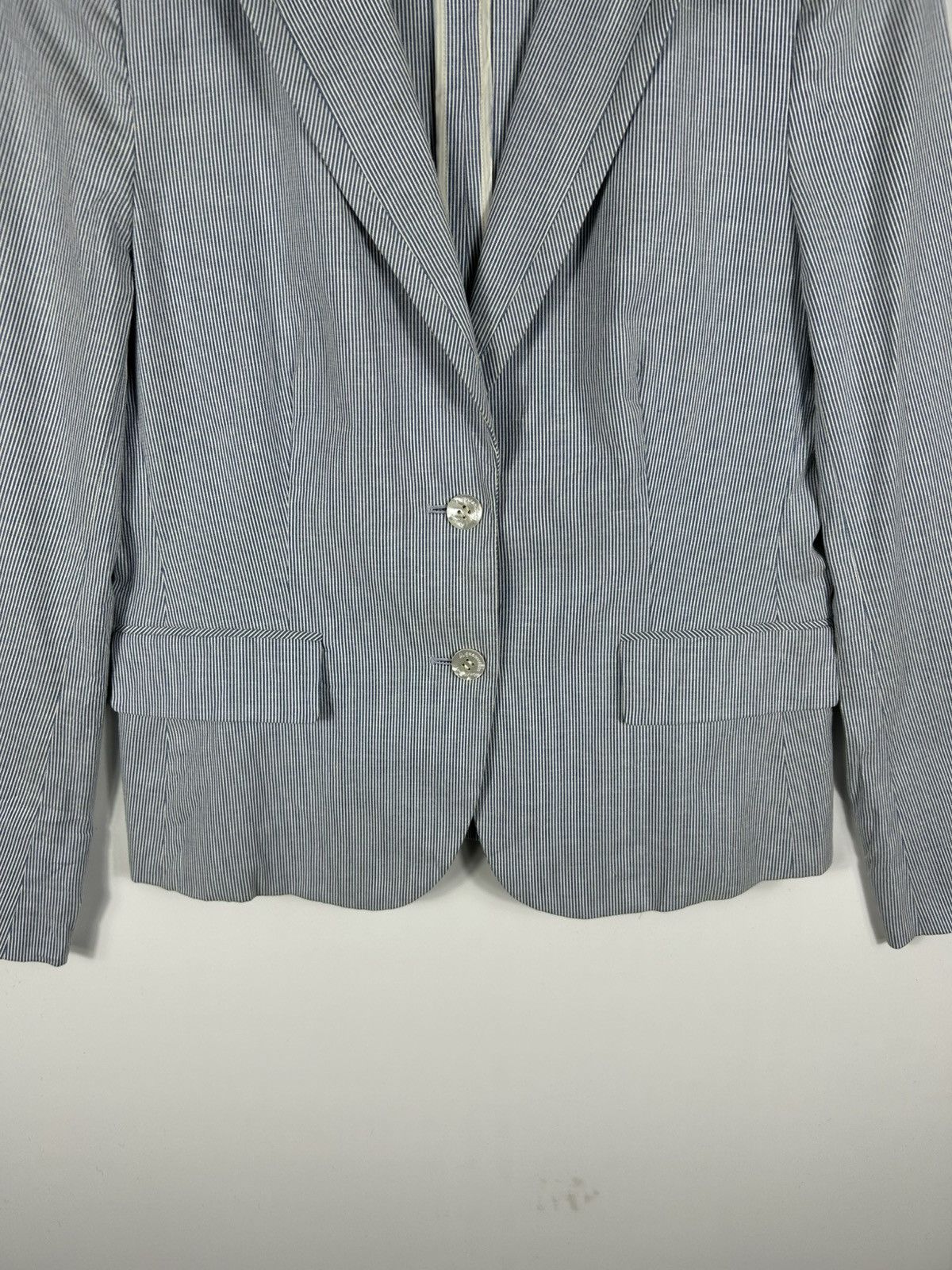 Aquascutum × Vintage 🔥Aquascutum London Hickory Stripes Single Breast Coat Size S / US 4 / IT 40 - 5 Thumbnail