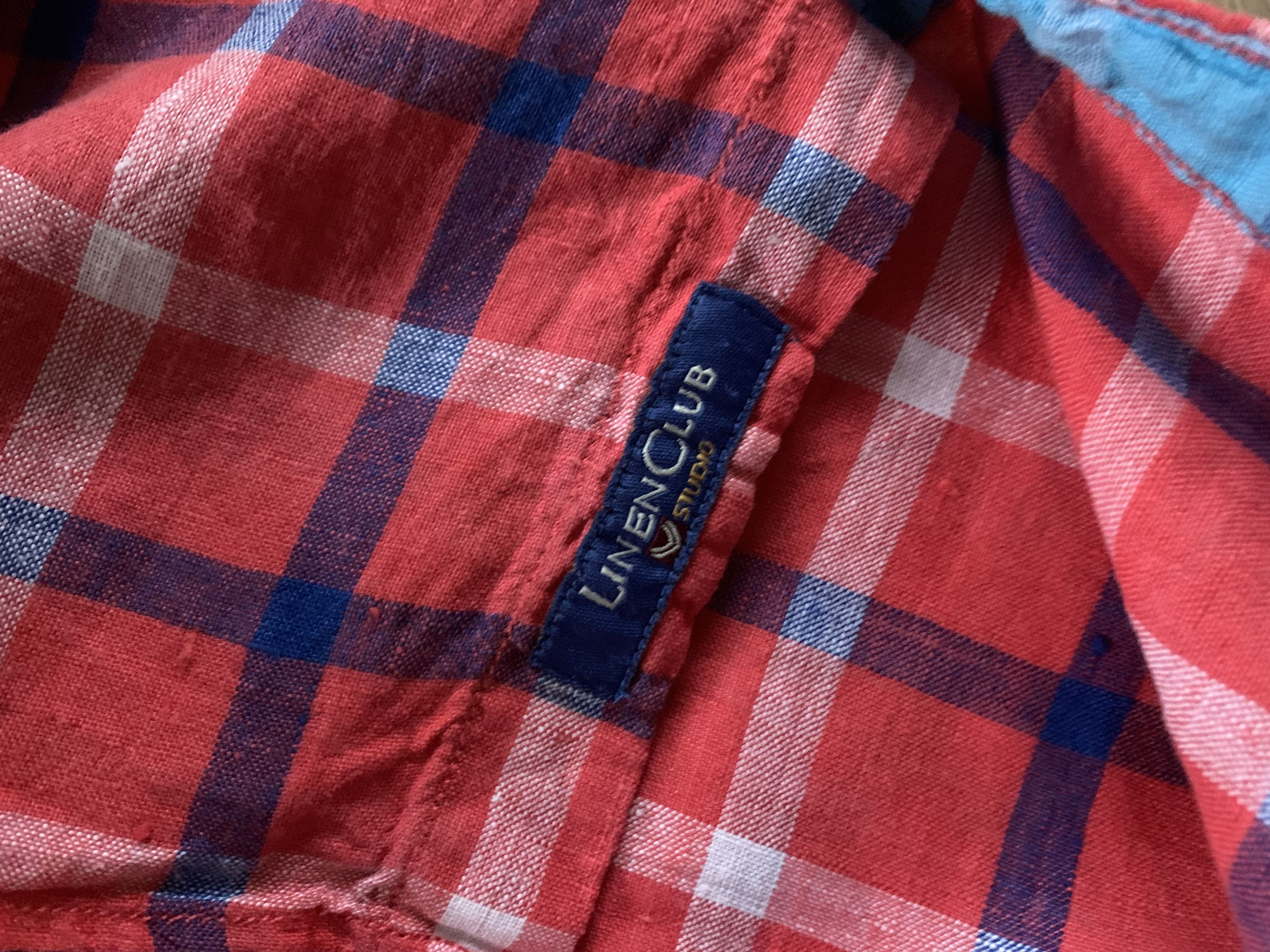 Other Linen Club Studio Plaid Linen Long Sleeve Shirt Size US L / EU 52-54 / 3 - 7 Thumbnail
