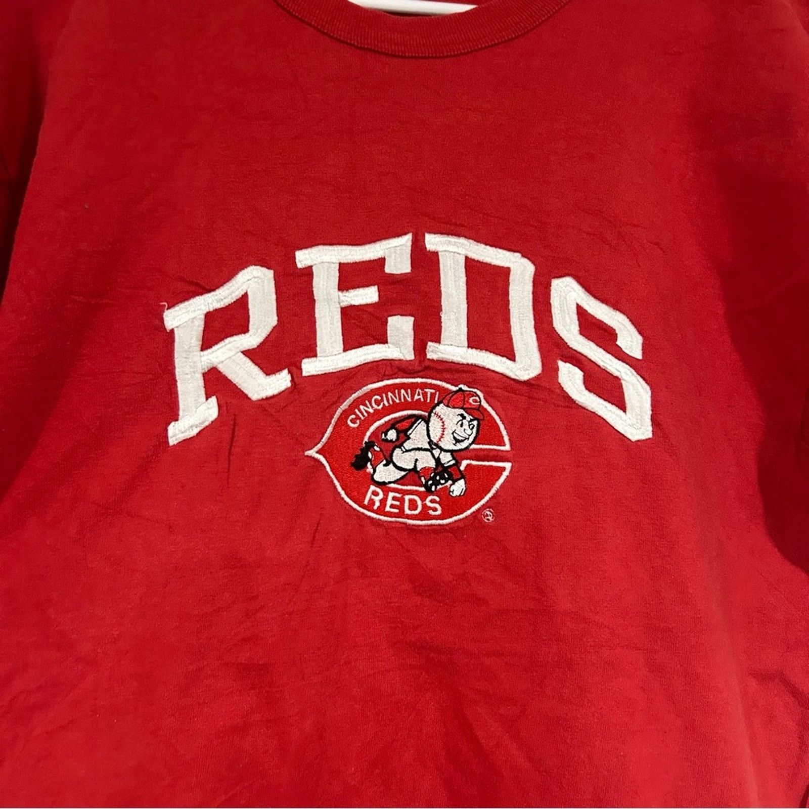 Logo 7 Vintage Cincinnati Reds Baseball Shirt Size US M / EU 48-50 / 2 - 2 Thumbnail