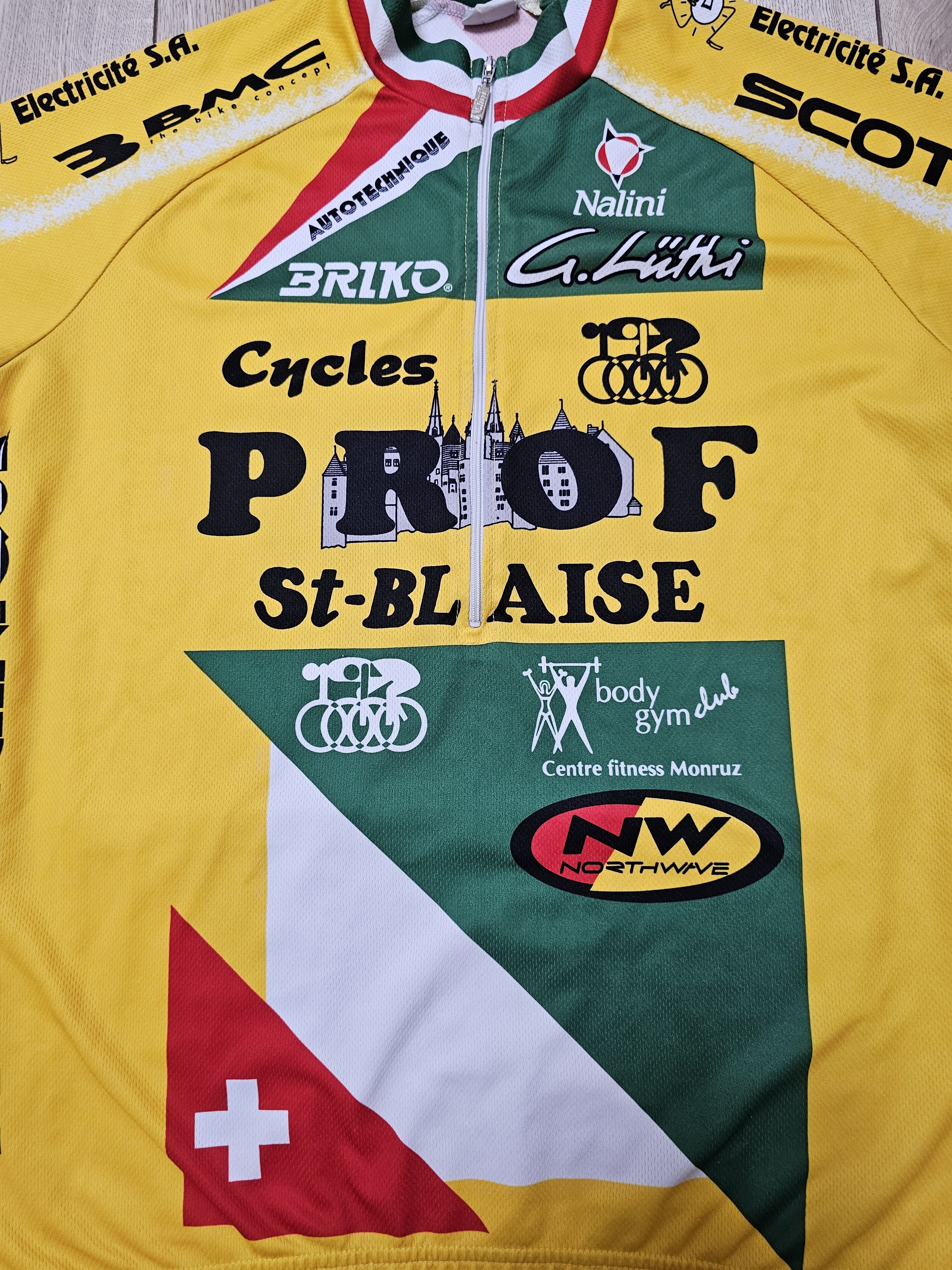 All Sport × Vintage NALINI CYCLINC JERSEY SWITZERLAND VELO TEAM PROF SHIRT Size US M / EU 48-50 / 2 - 3 Thumbnail