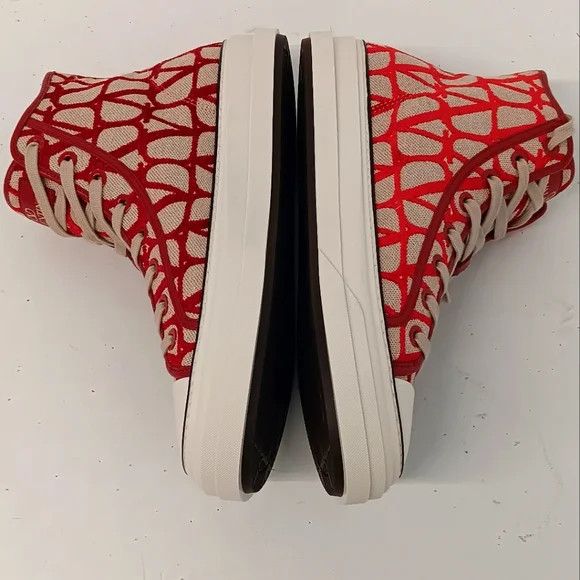 Valentino Valentino Garavani Mens Toile Iconographe Sneakers EU43/US10 Size US 10 / EU 43 - 6 Thumbnail